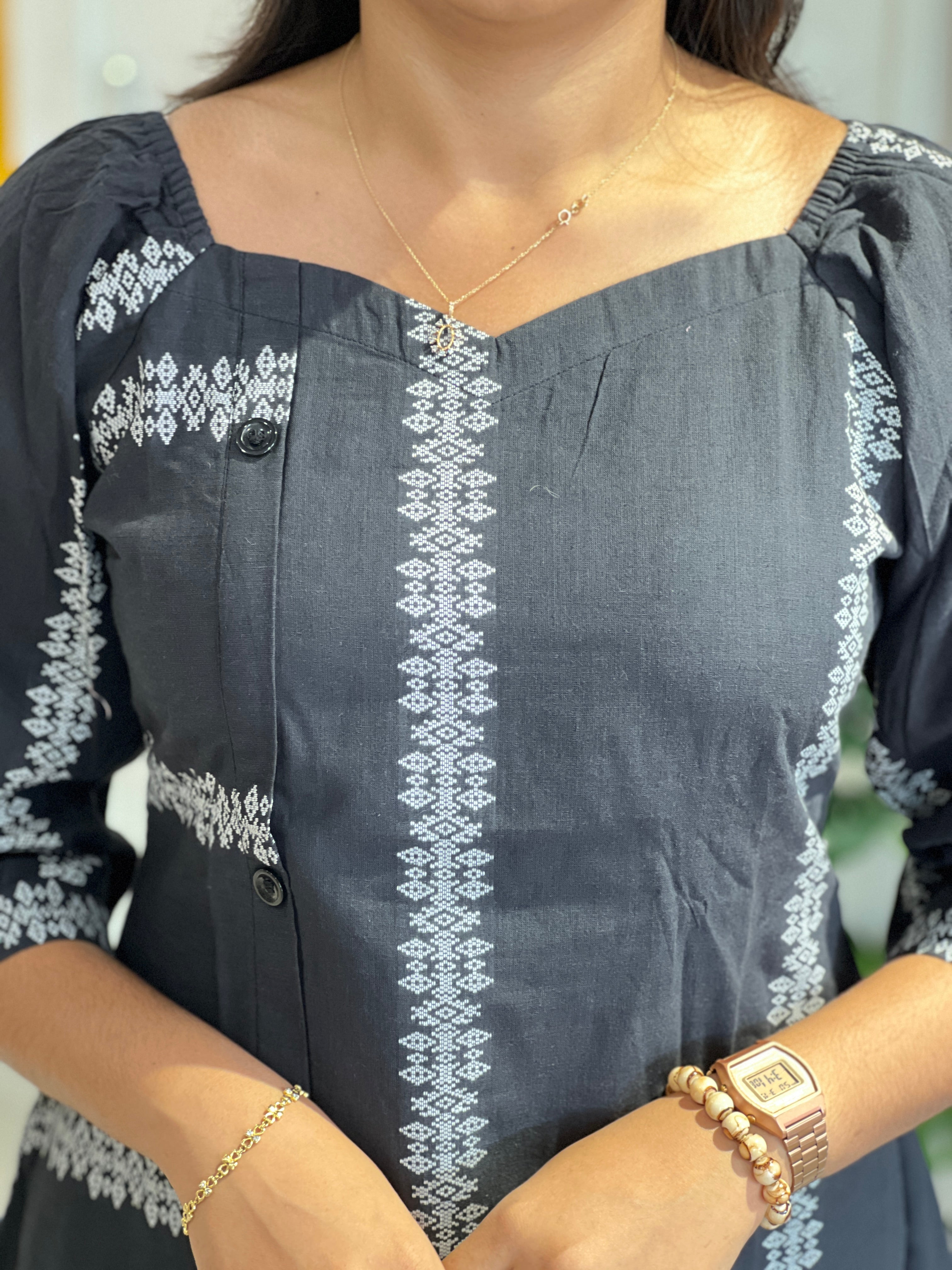 Printed Patterned Cotton Kurta | MSN190