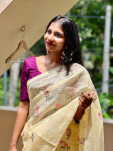 Multi Colour  Embroidery Silky Kota Saree | BLD284