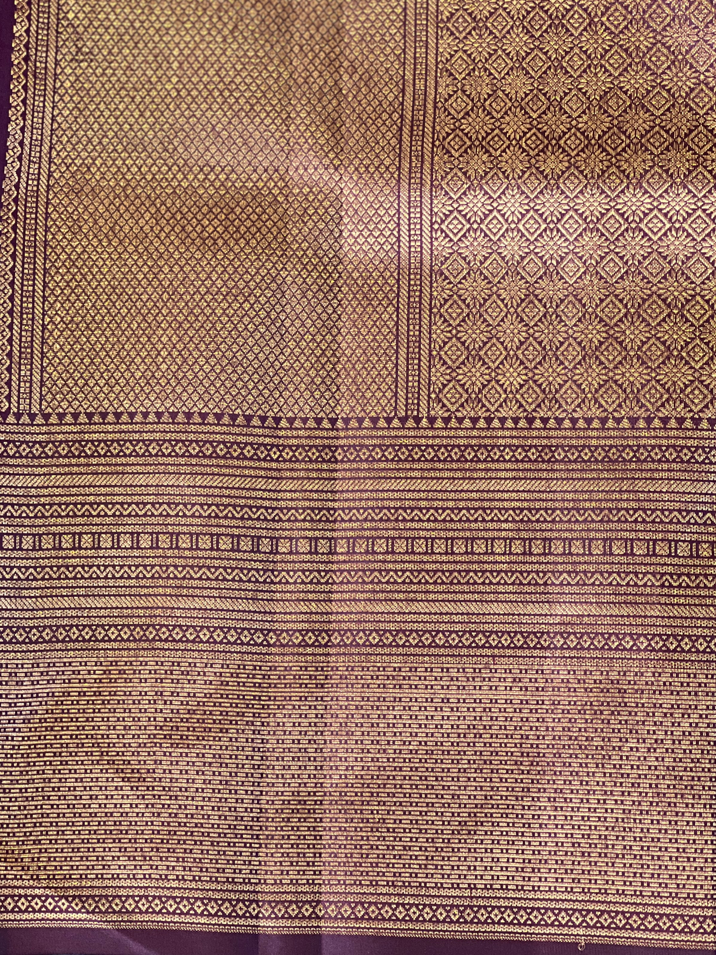 Antique Golden Zari Woven Kanchipuram Saree | SME132