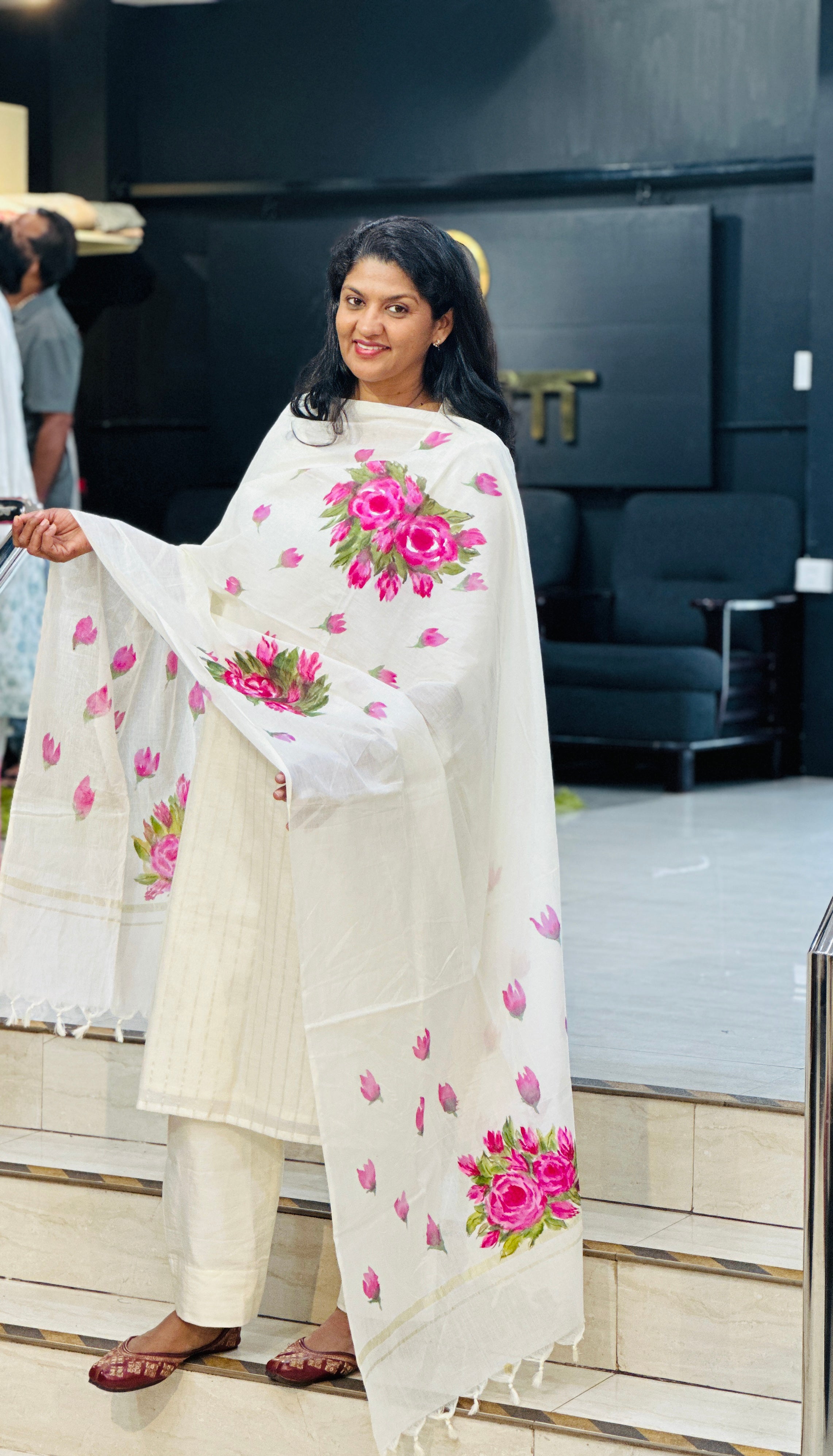 Stripe Pattern Chanderi Salwar Set | ET123