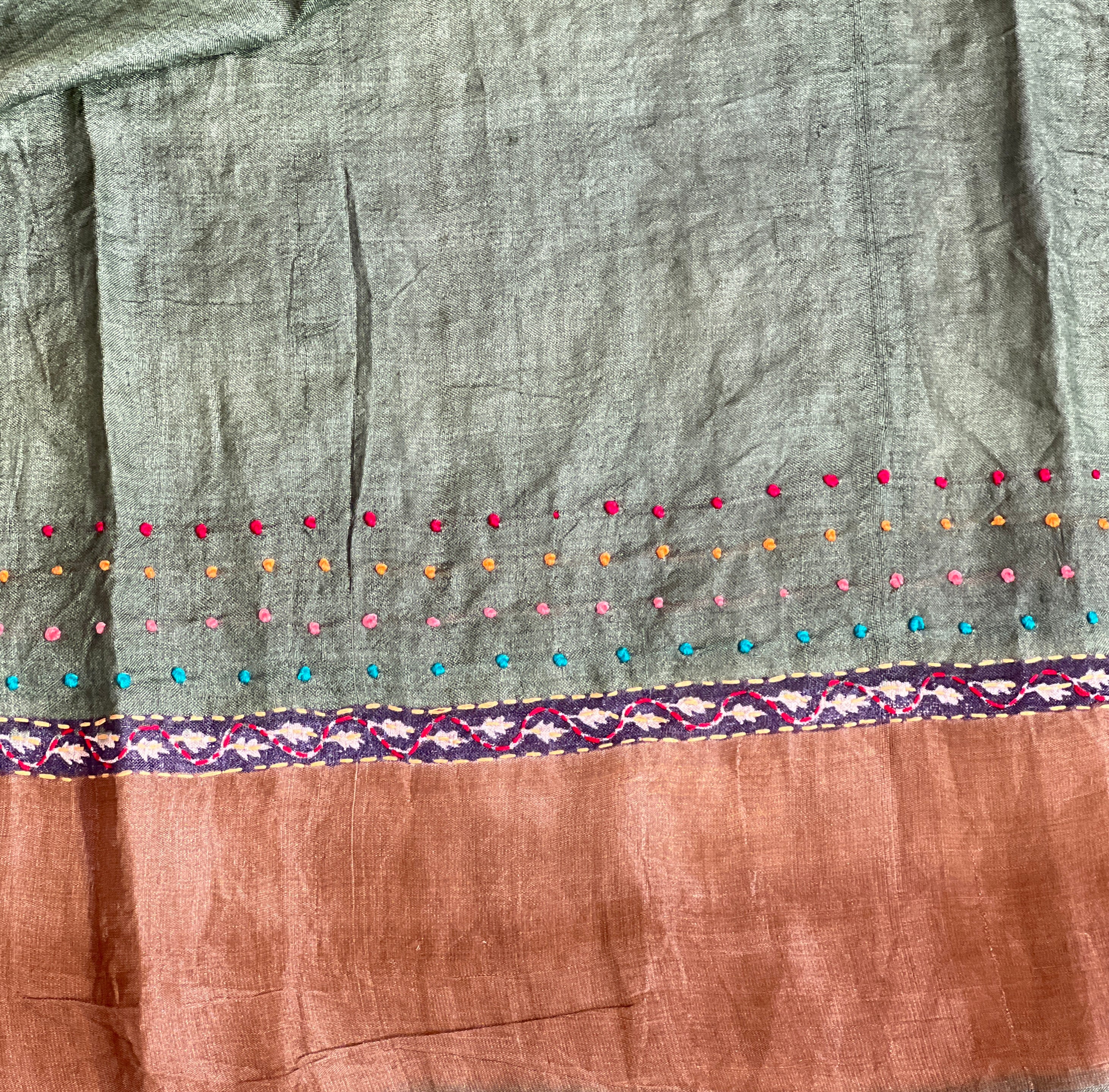 Printed Pattern Soft Tussar Saree | SBS1455