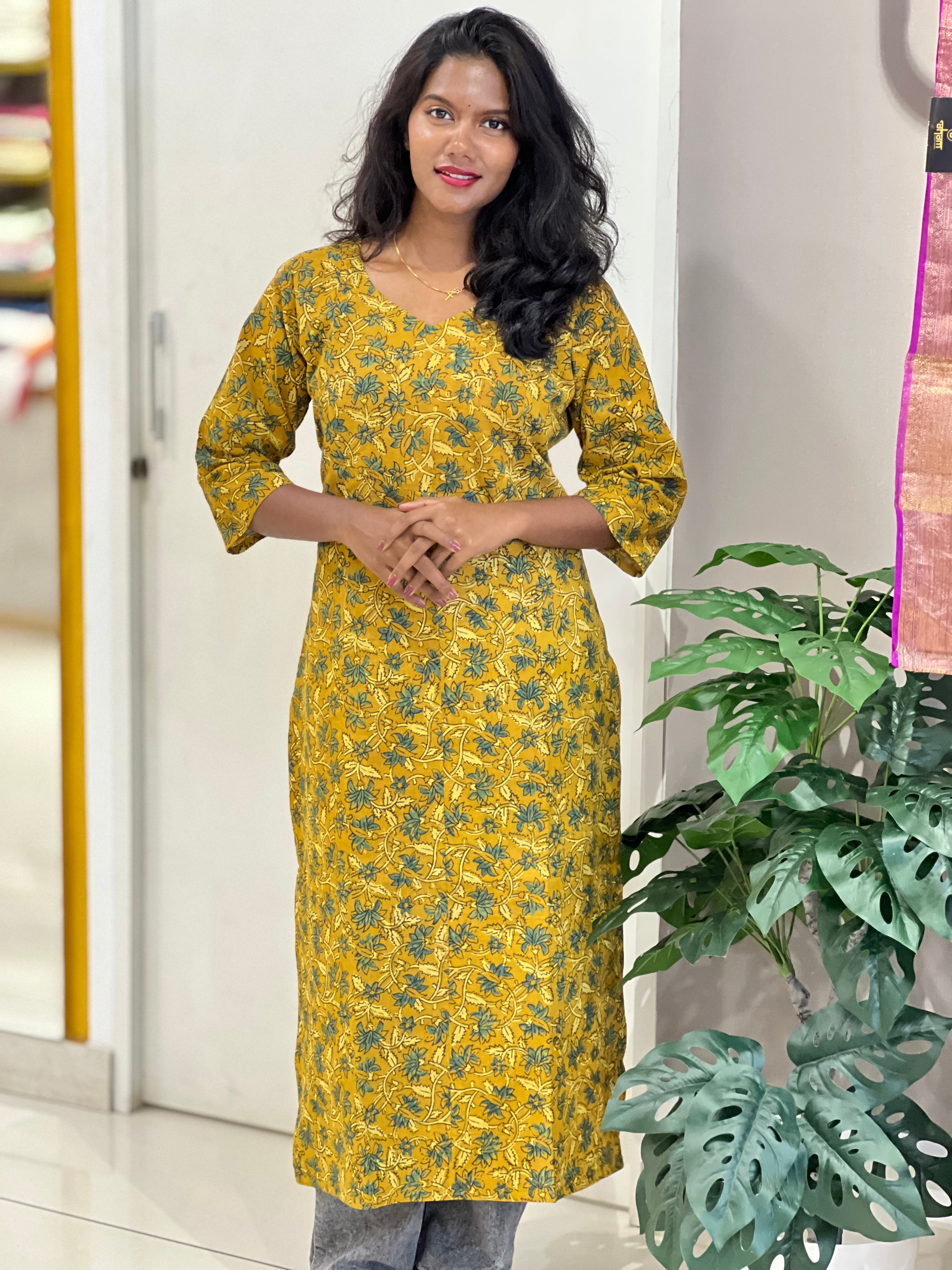 Printed Cotton Kurta | RMLA145