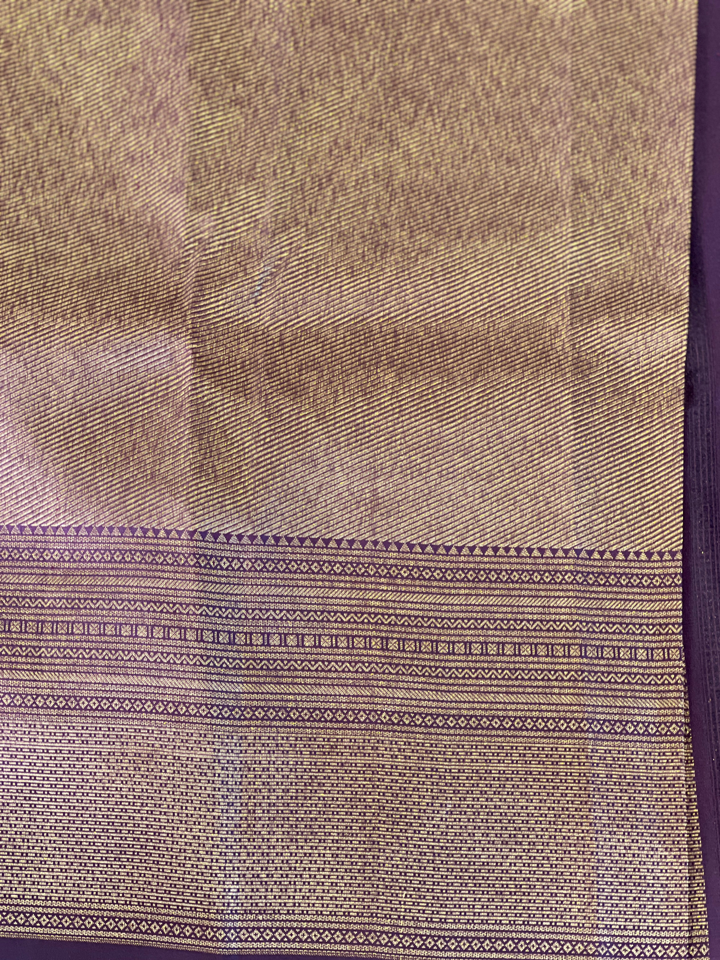 Antique Golden Zari Woven Kanchipuram Saree | SME132