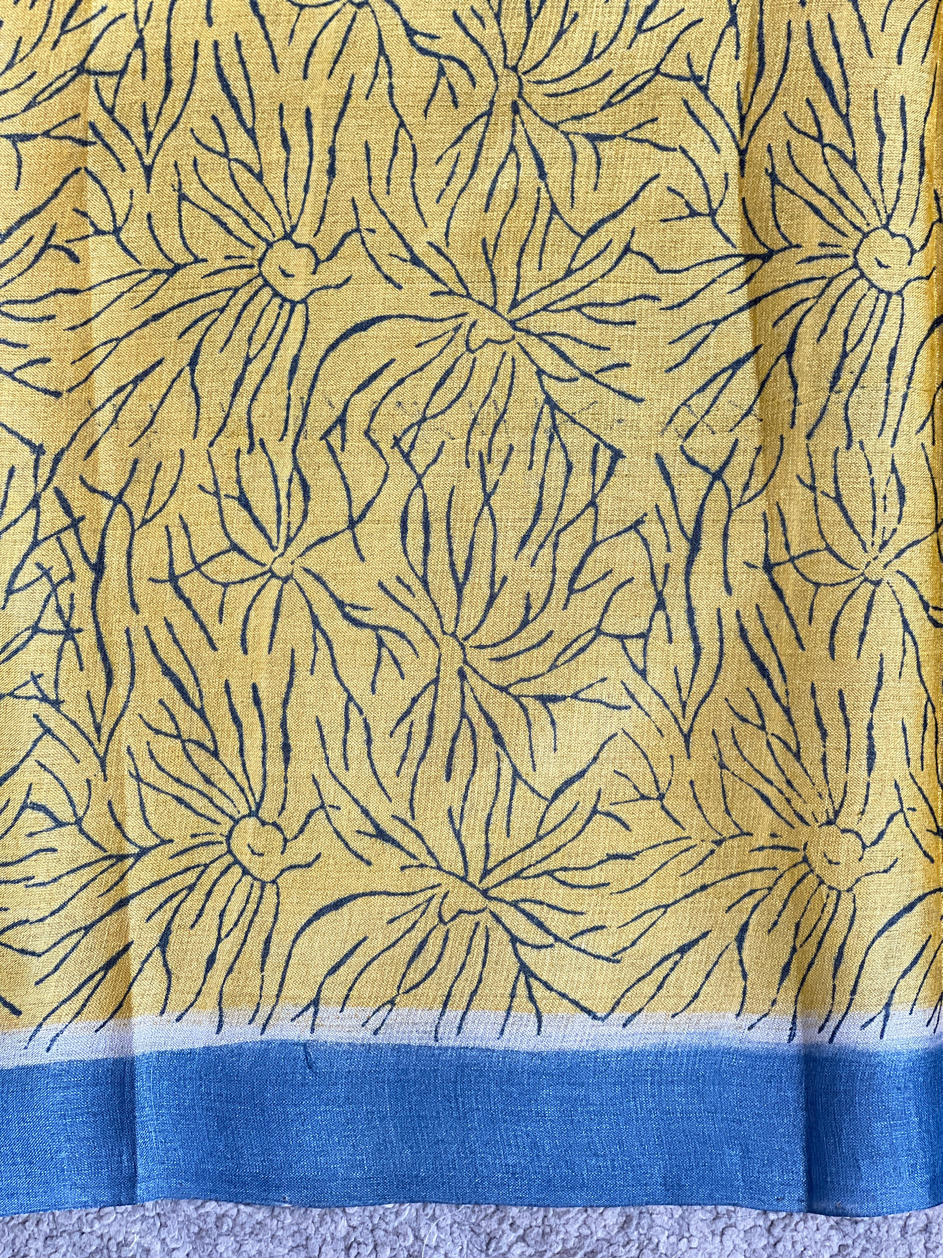 Batik Printed Tussar Saree | SBS1445