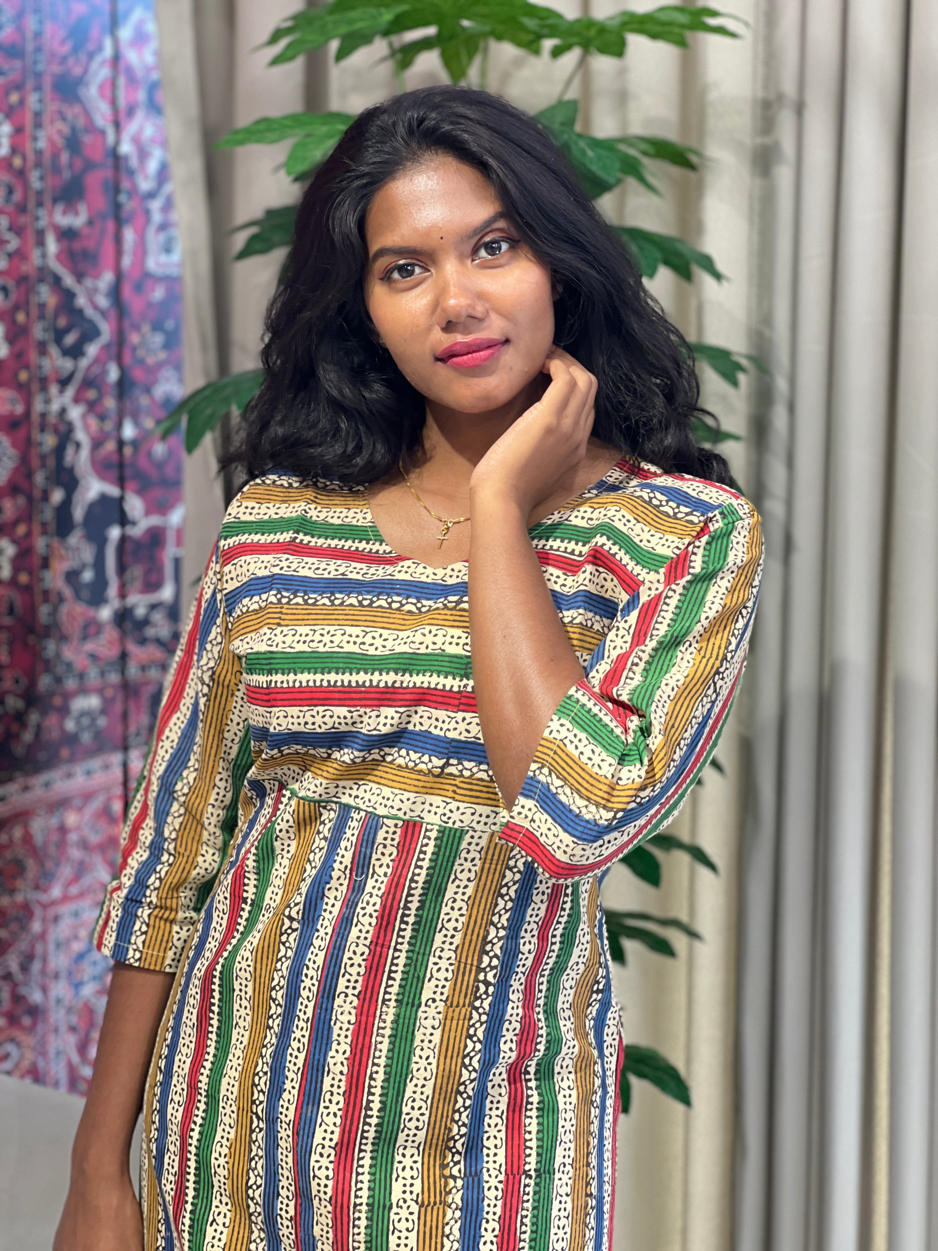 Printed Cotton Kurta | RMLA152