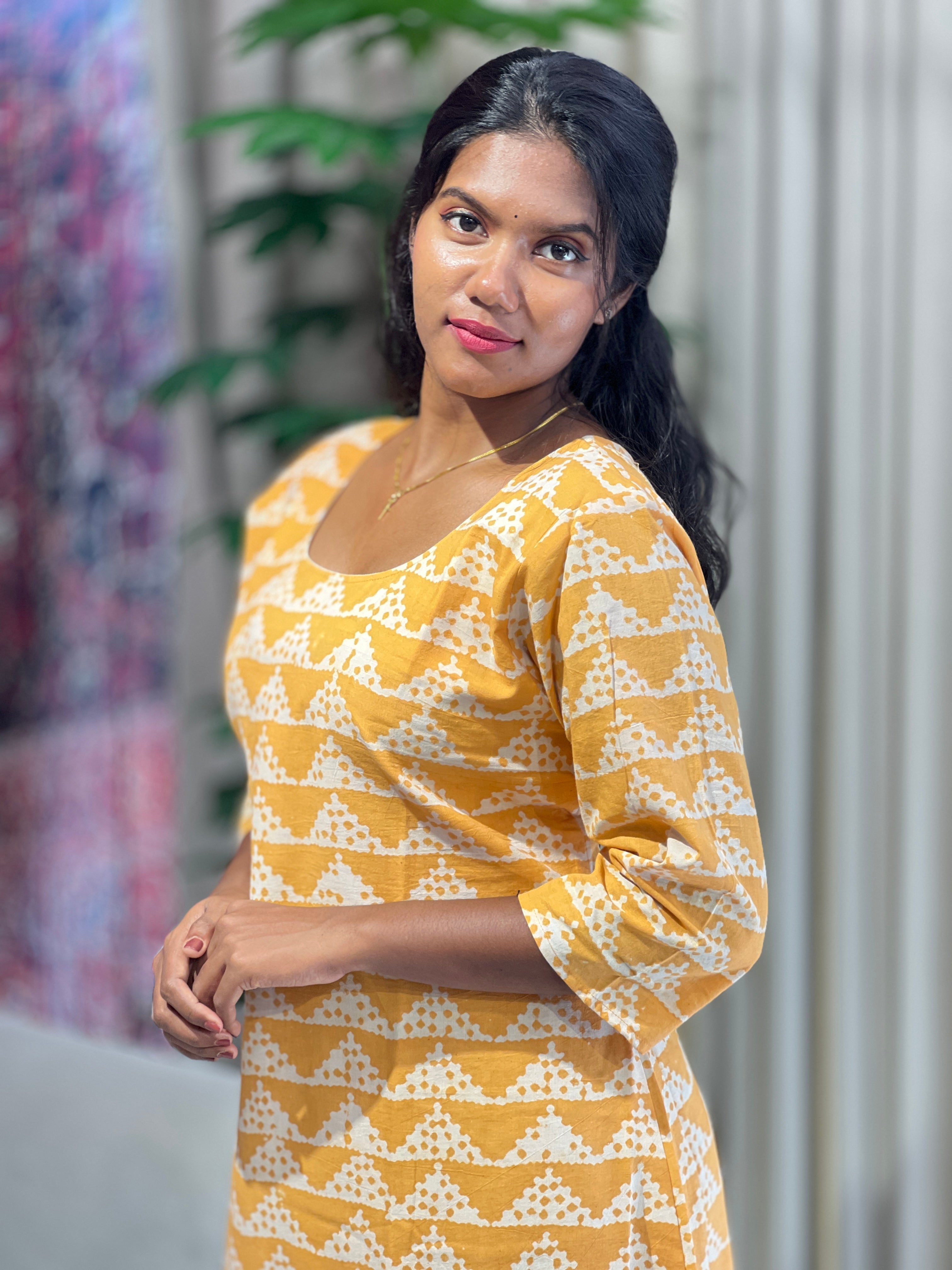 Batik Printed  Cotton Kurta | RMLA117