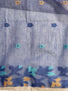 Jamdani Weaved Cotton Blended Saree | RP445