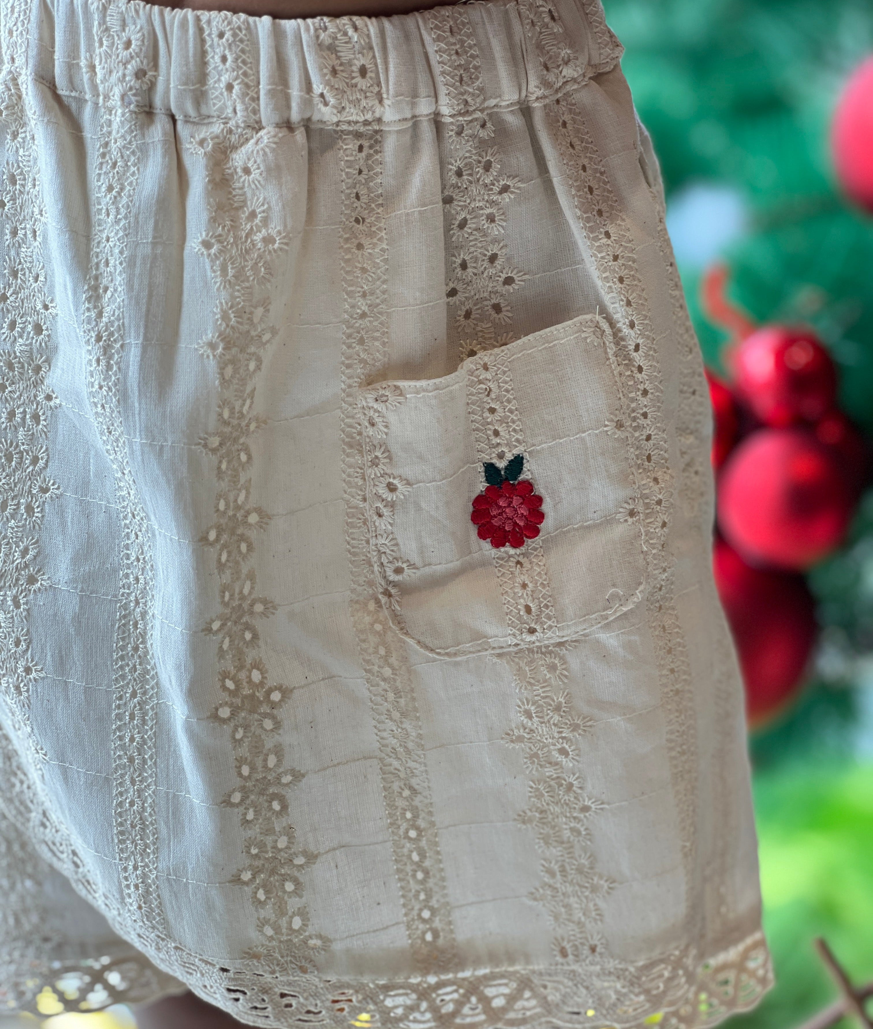 Floral Machine Embroidery Detailed Hakoba Unstitched Top & Shorts | CMK101