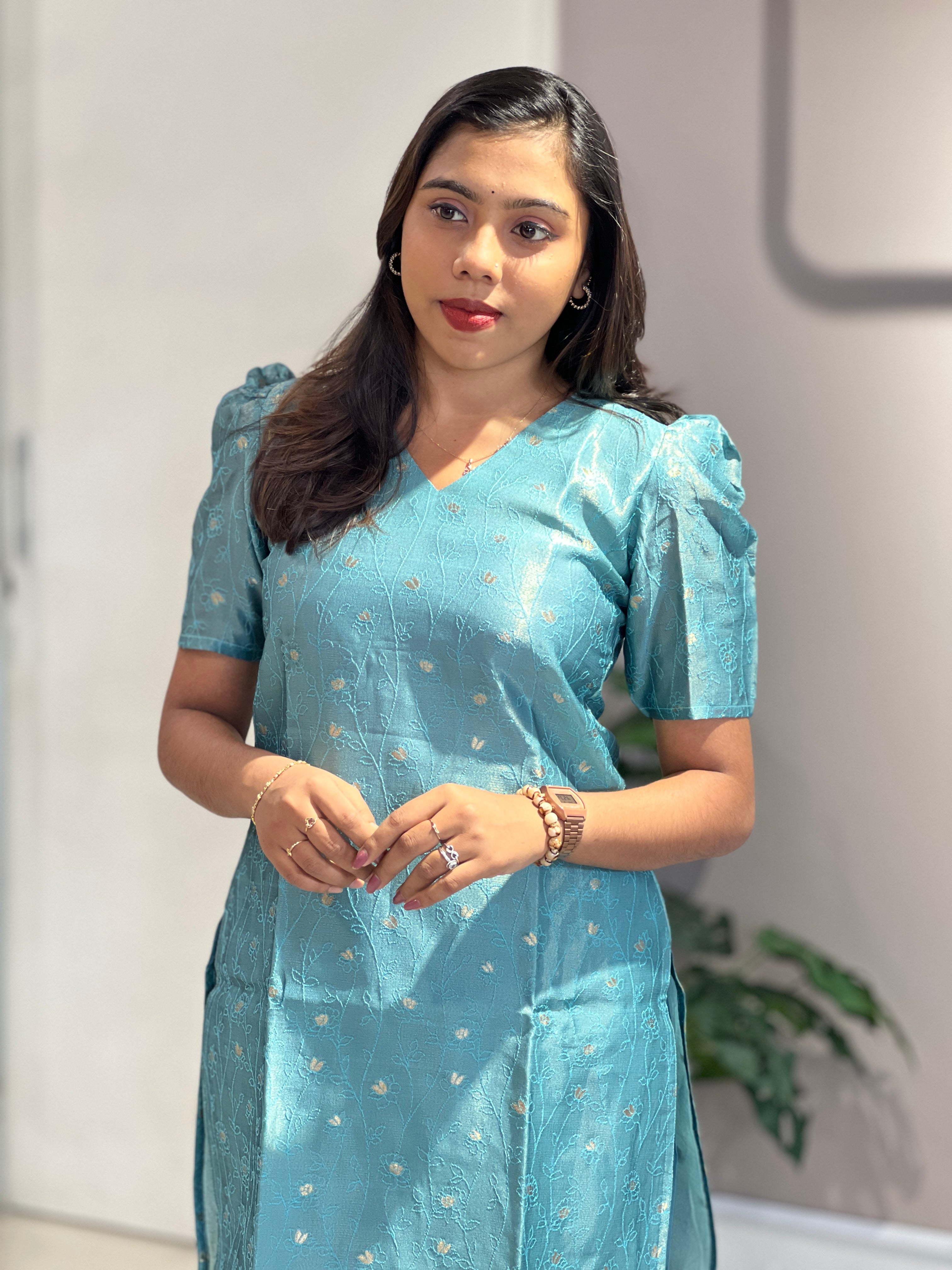 Buta Woven Semi Silk Kurta Set | MSN173