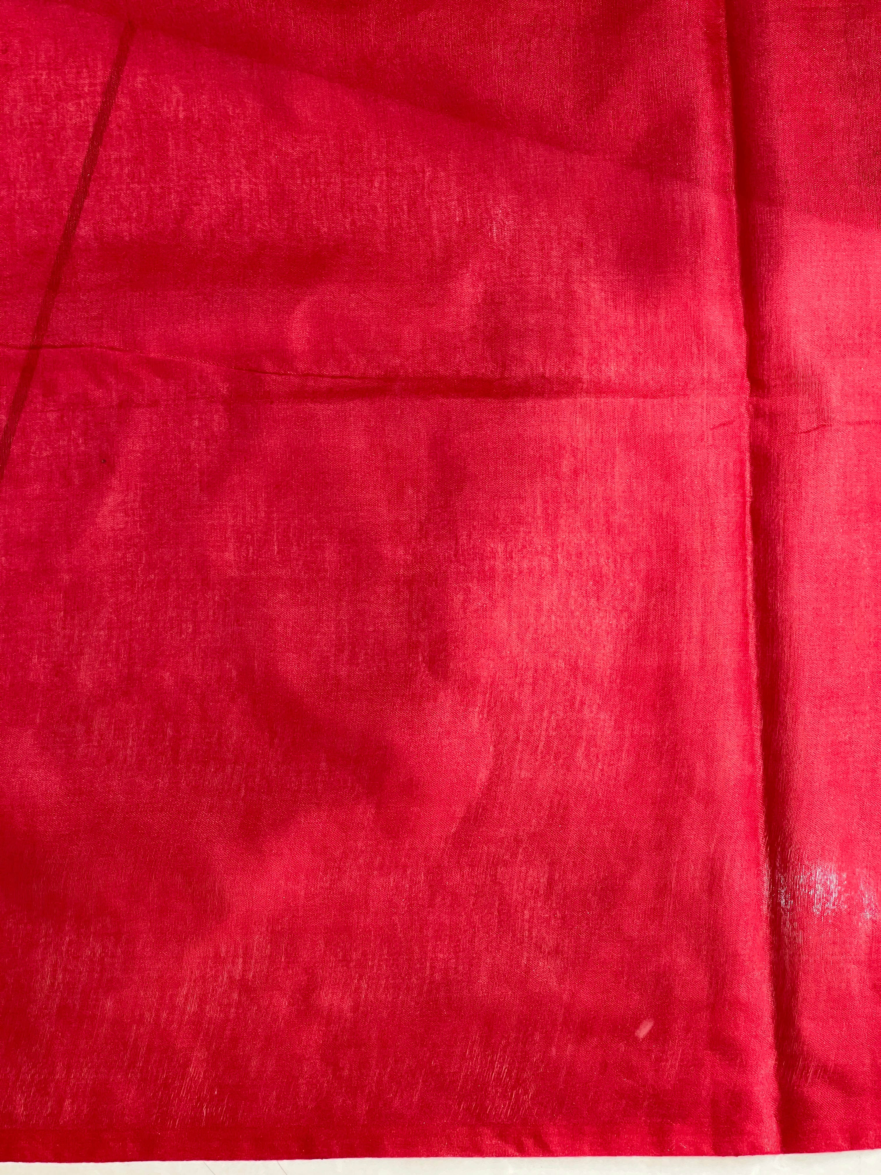 Zig Zag Pattern Weaved Bhagalpuri Linen Saree | NHH186