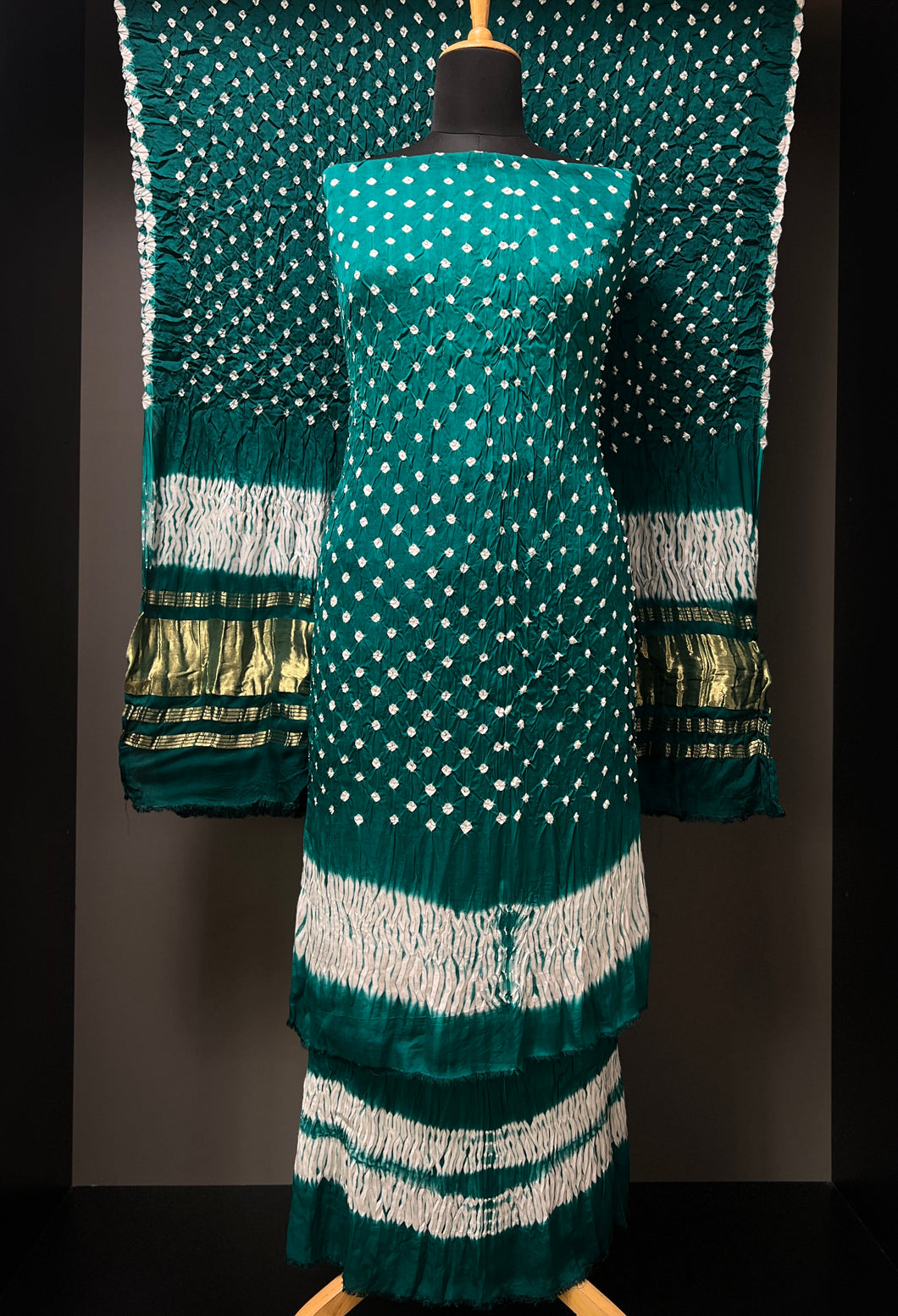 Bandhani Pattern Tie & Dye Semi Modal Salwar Set | SAC190