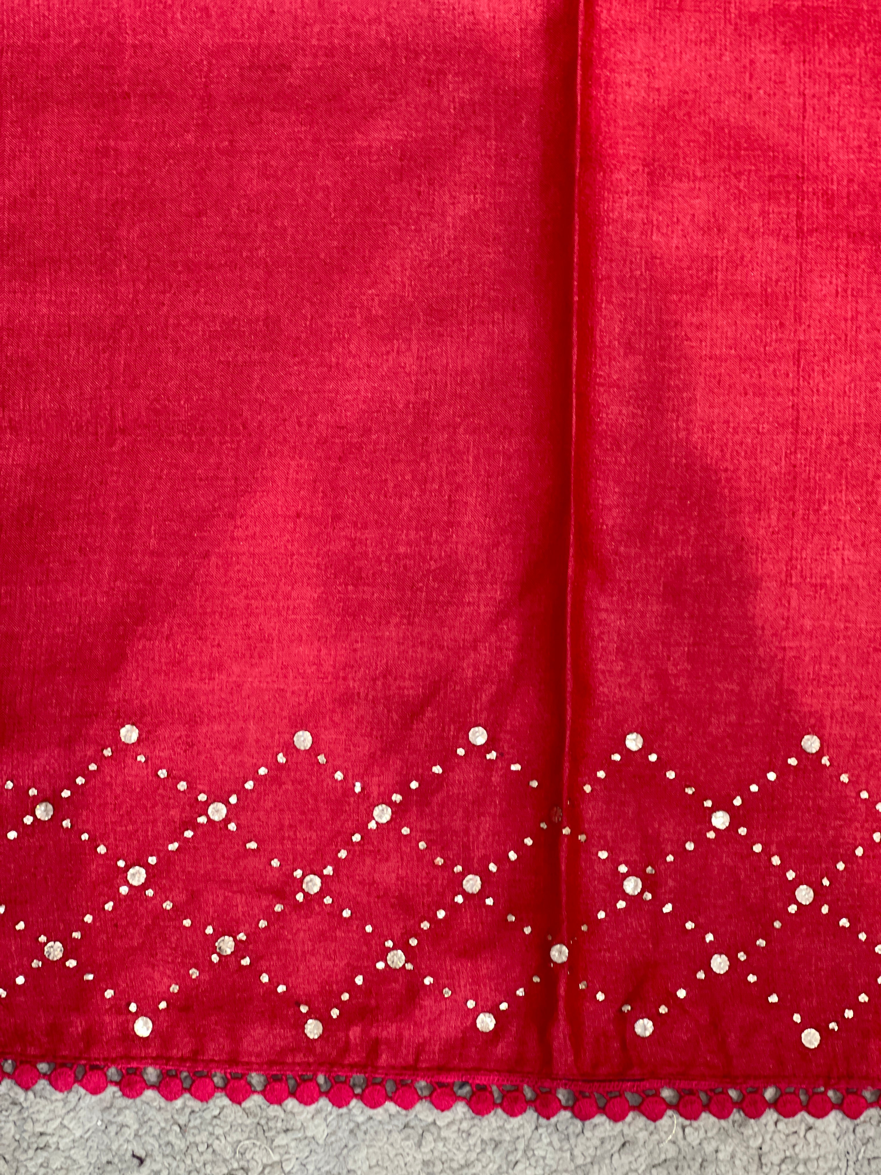 Handcrafted Mukaish Work Desi Tussar Saree | SBS1465