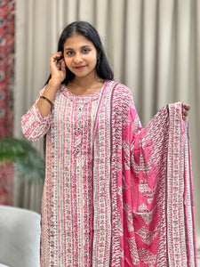 Printed Rayon Kurta Set | FW190