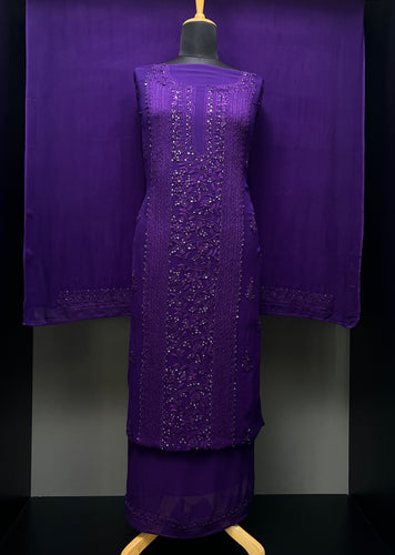 Chikankari Embroidery Detailed Georgette Salwar Set | GMA140