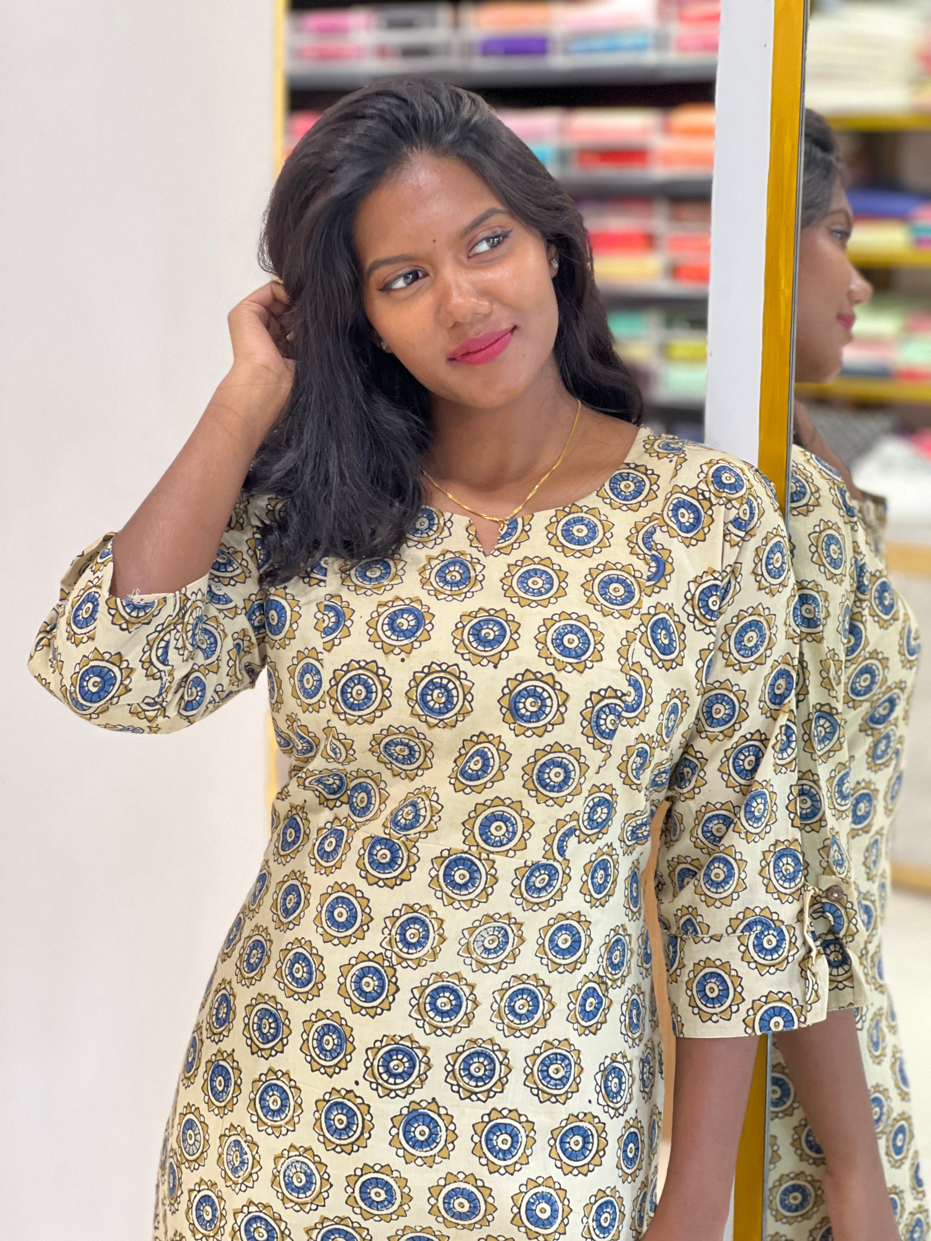 Printed Cotton Kurta | RMLA154