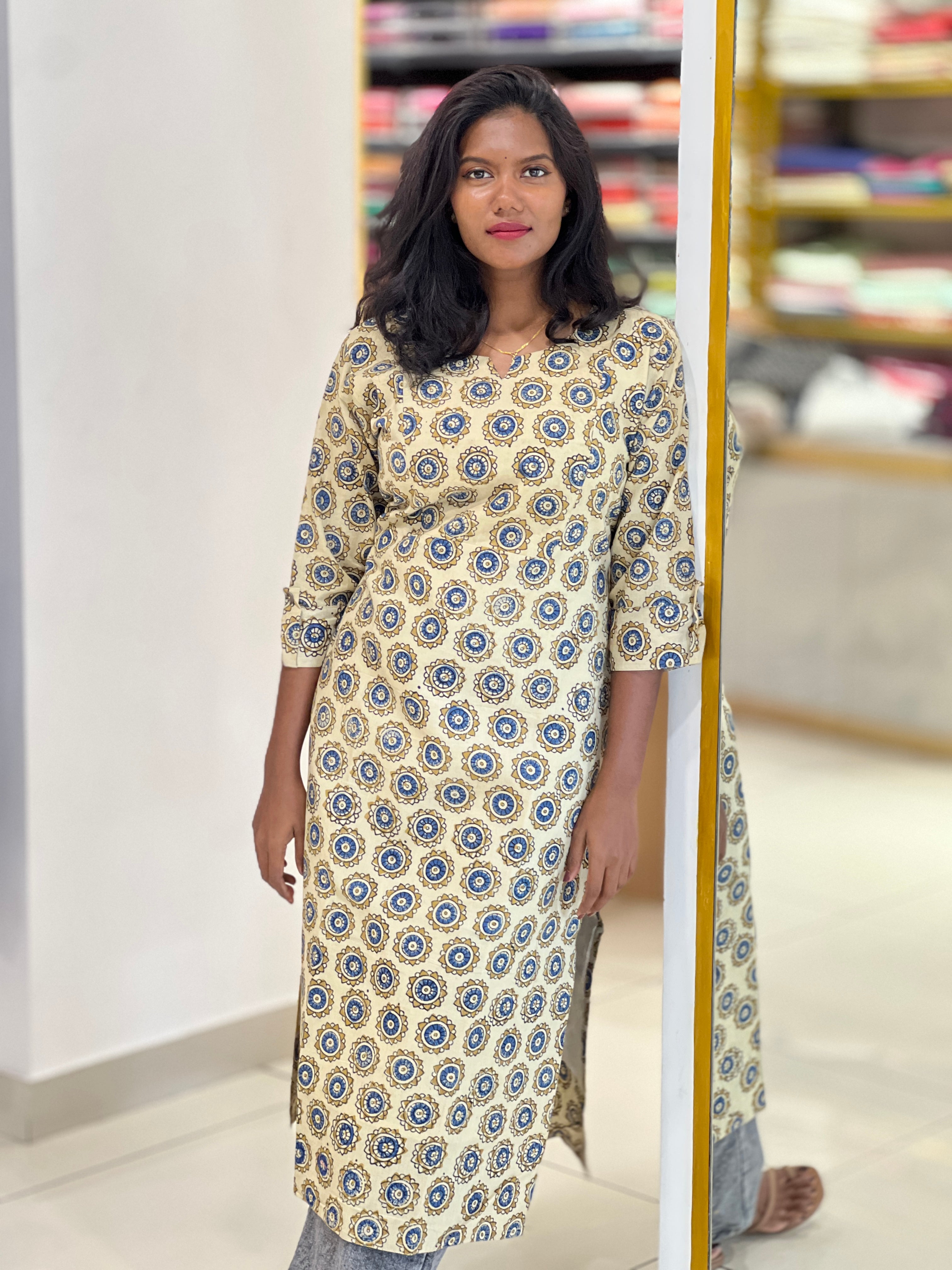 Printed Cotton Kurta | RMLA154