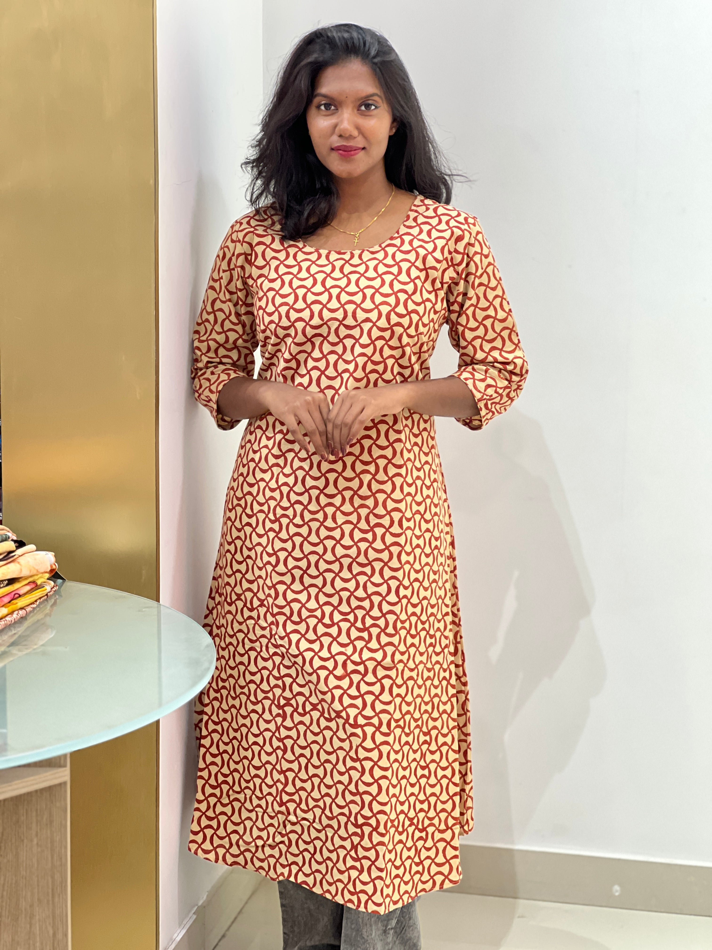 Printed Cotton Kurta | RMLA142