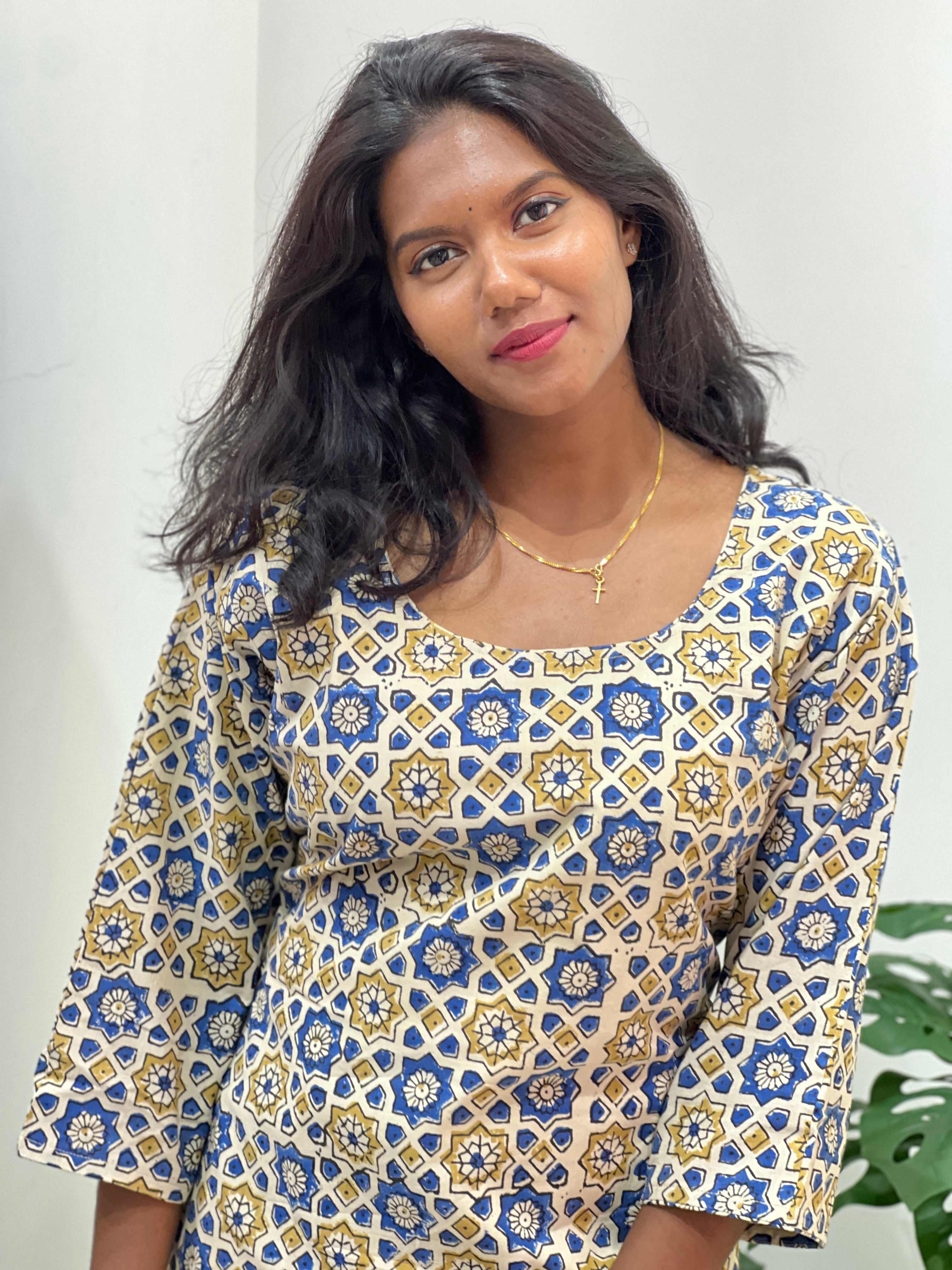 Print Detailed Cotton Kurta | RMLA141