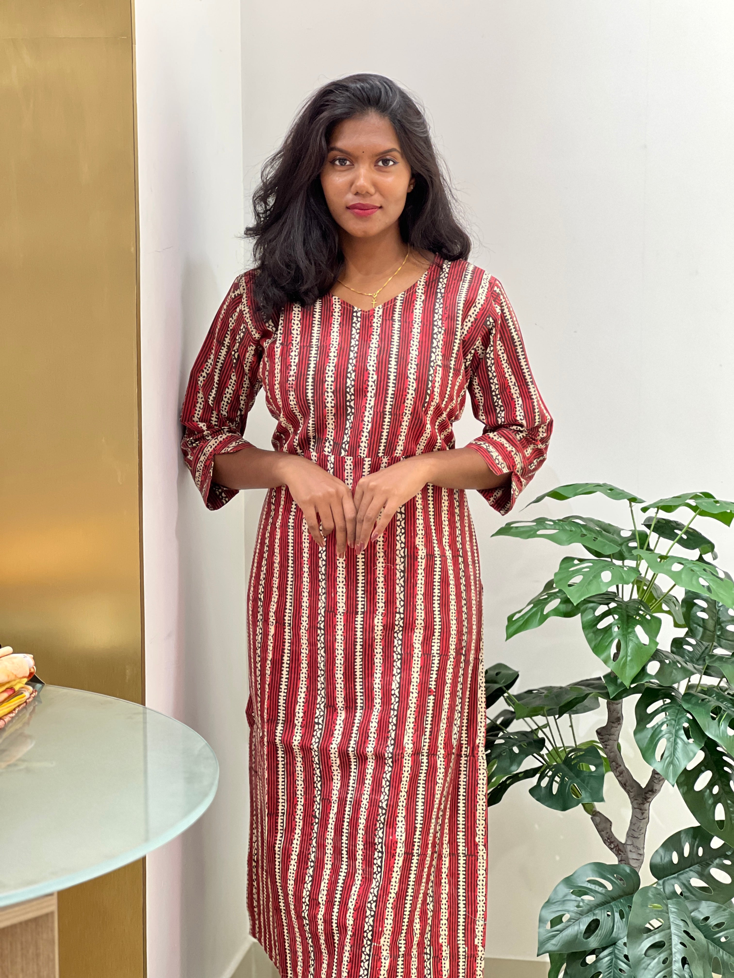 Printed Cotton Kurta | RMLA129
