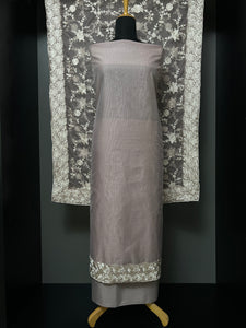 Floral Embroidery Detailed Chanderi Salwar Set | SBP887