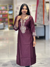 Floral Embroidered Cotton Kurta |  YAS132