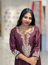 Floral Embroidered Cotton Kurta |  YAS132