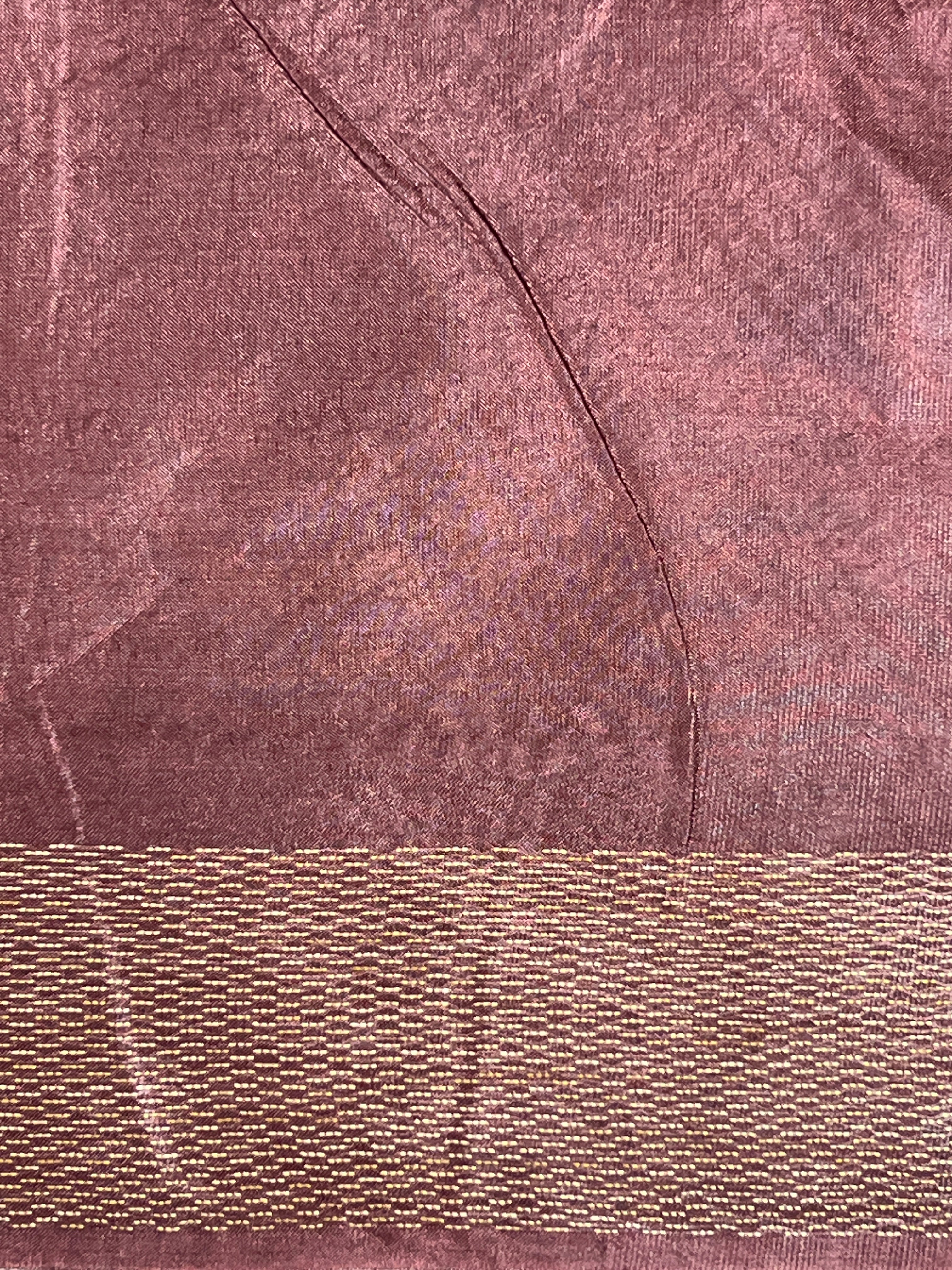 Geometric Pattern Semi Tussar Saree | LLD105