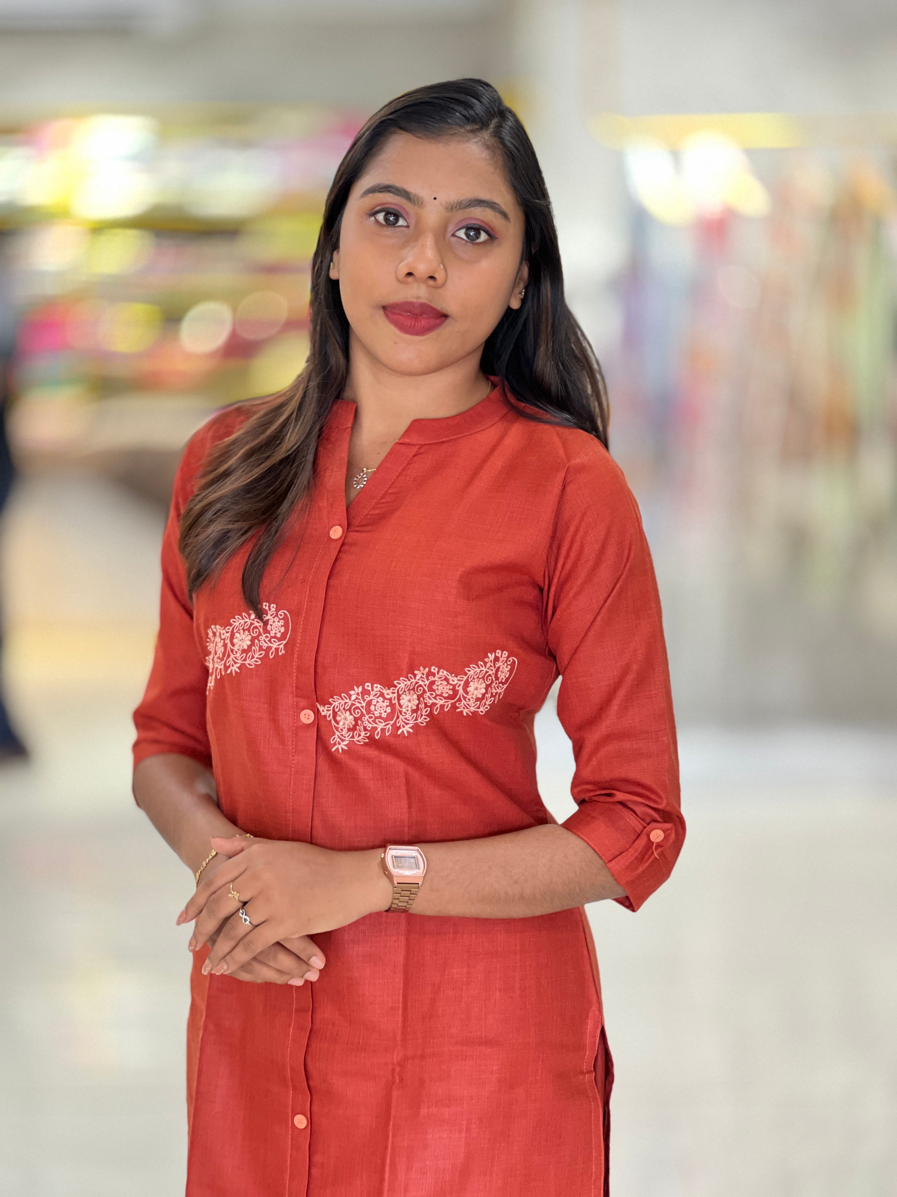 Floral Embroidery Bagalpuri Linen Finish Kurta Set | MSN120