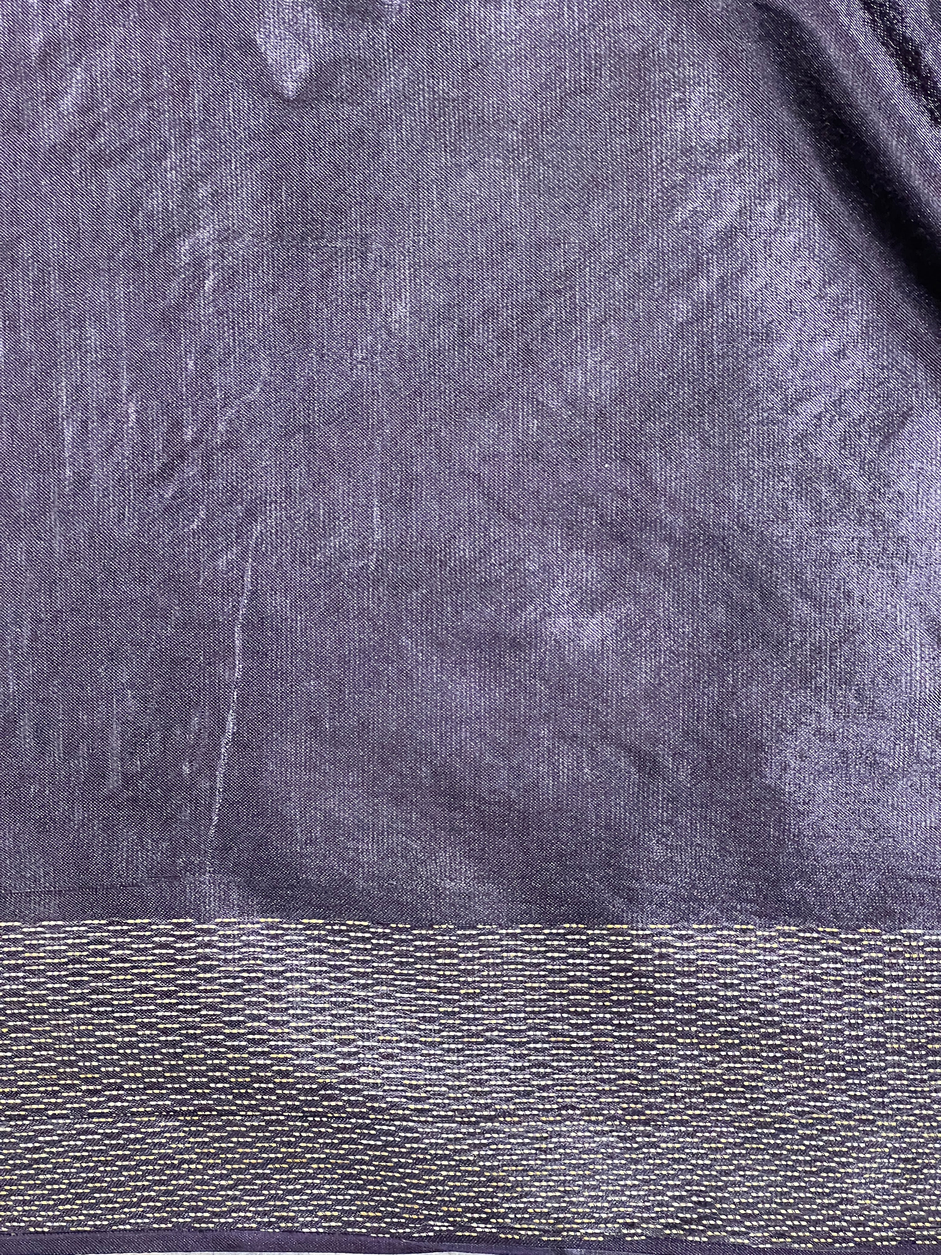 Geometric Pattern Semi Tussar Saree  | LLD102