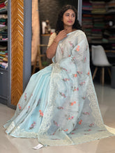 Multi Colour  Embroidery Silky Kota Saree | BLD284