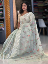 Multi Colour  Embroidery Silky Kota Saree | BLD284