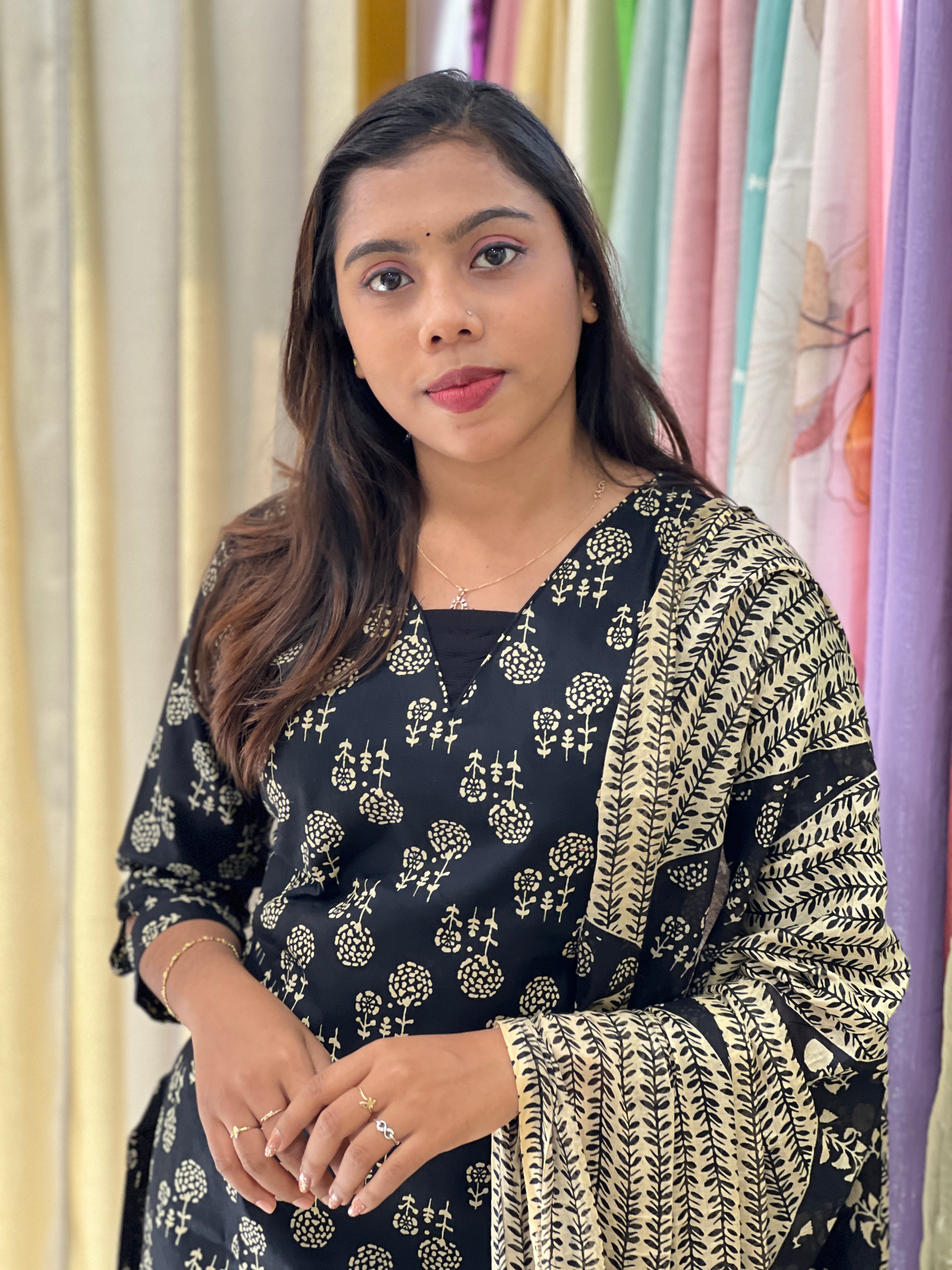 Floral Printed Cotton Kurta Set | MSN122