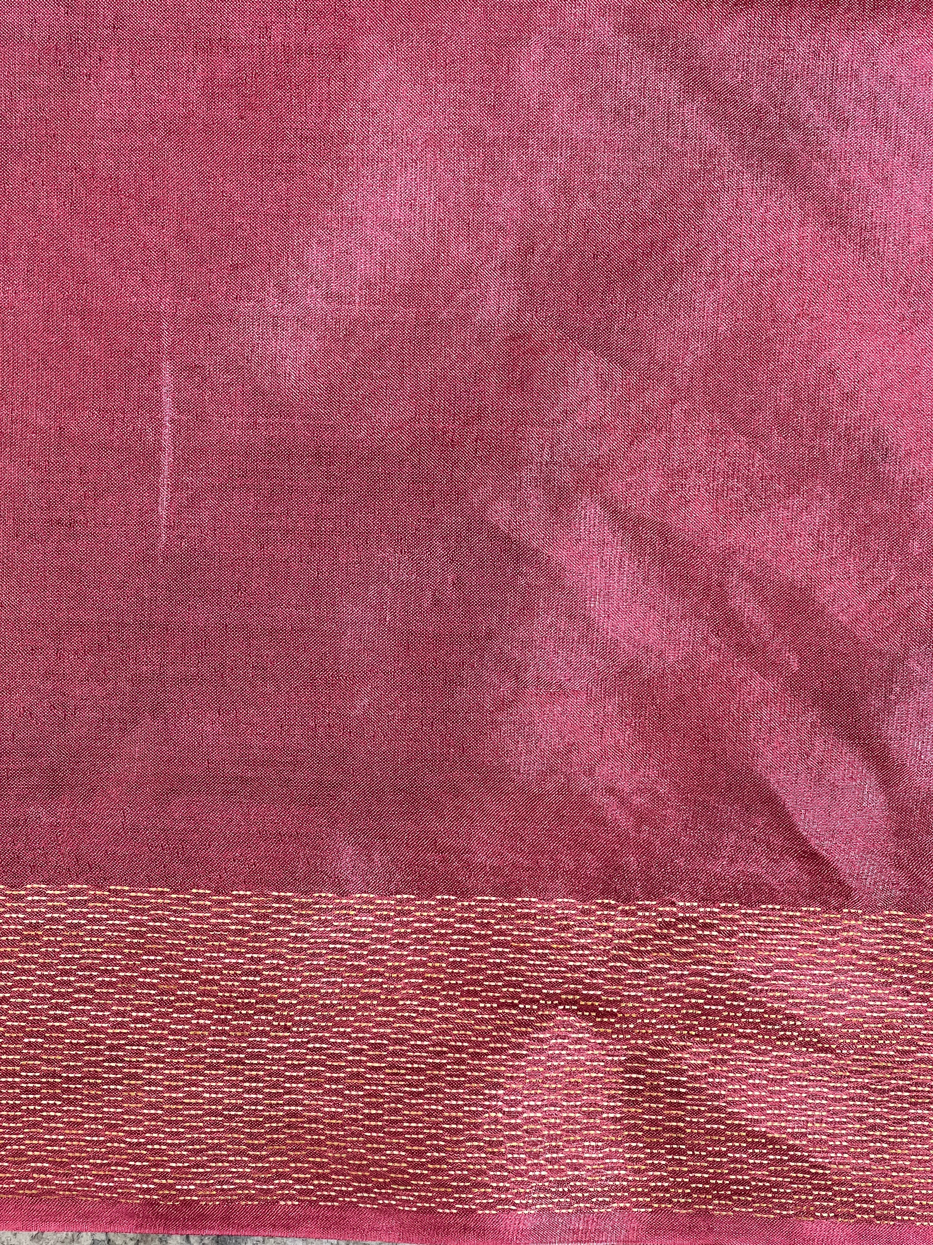 Geometric Pattern Semi Tussar Saree  | LLD113