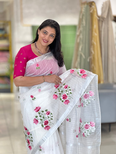 Floral Bunches Silky Kota Saree | NHH240