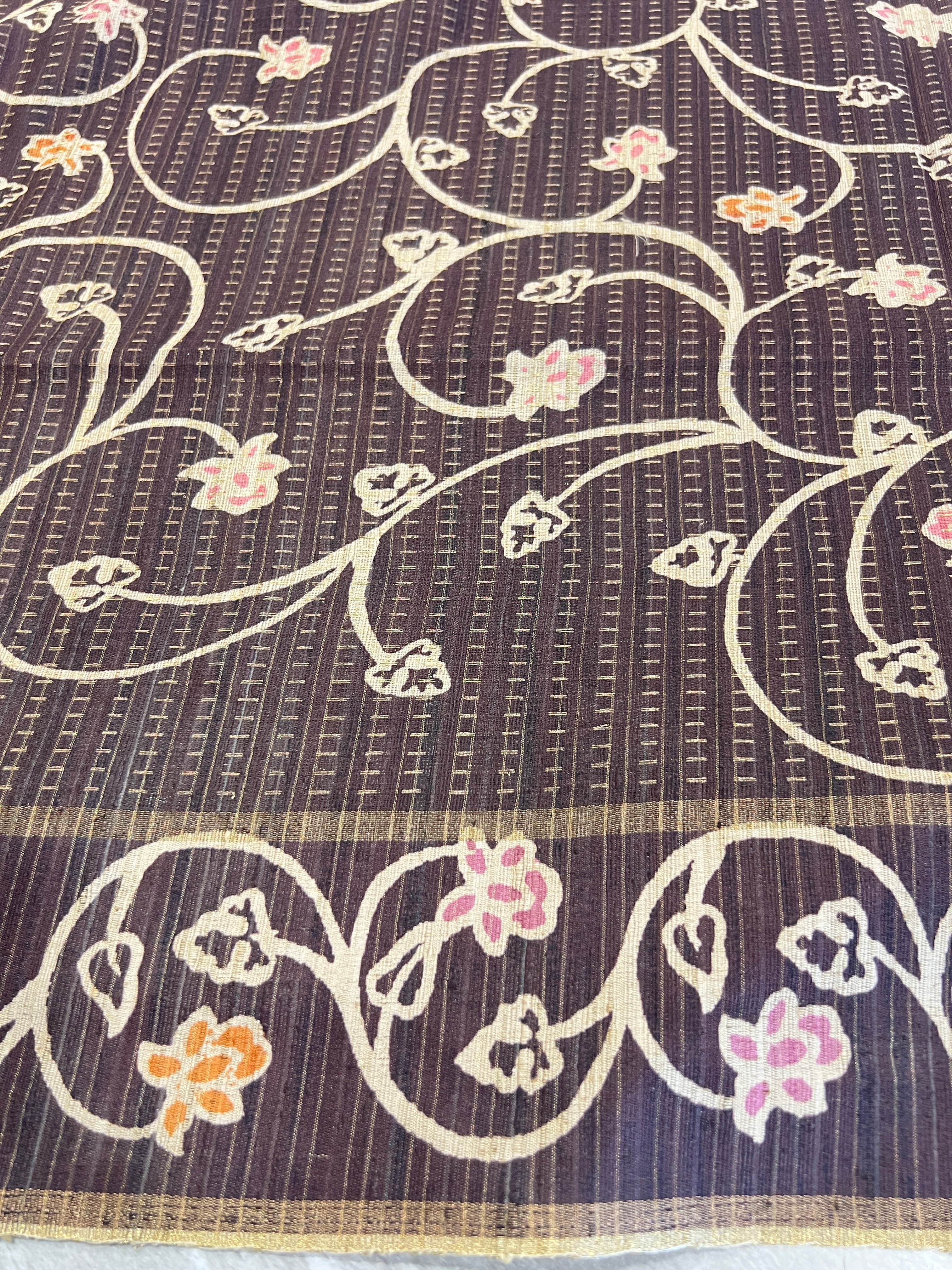 Batik Printed Tussar Silk Saree | SSN289