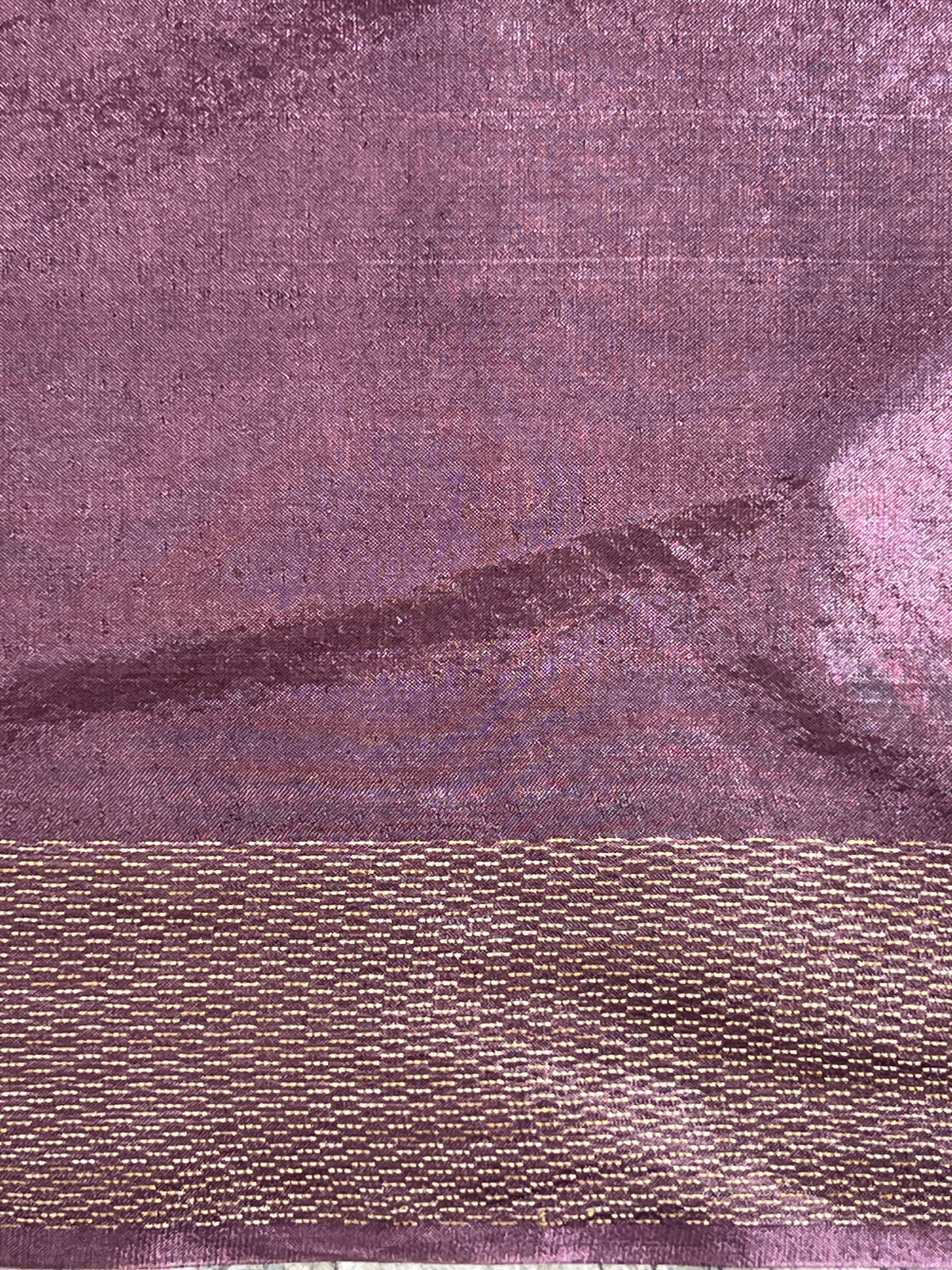 Geometric Pattern Semi Tussar Saree | LLD109