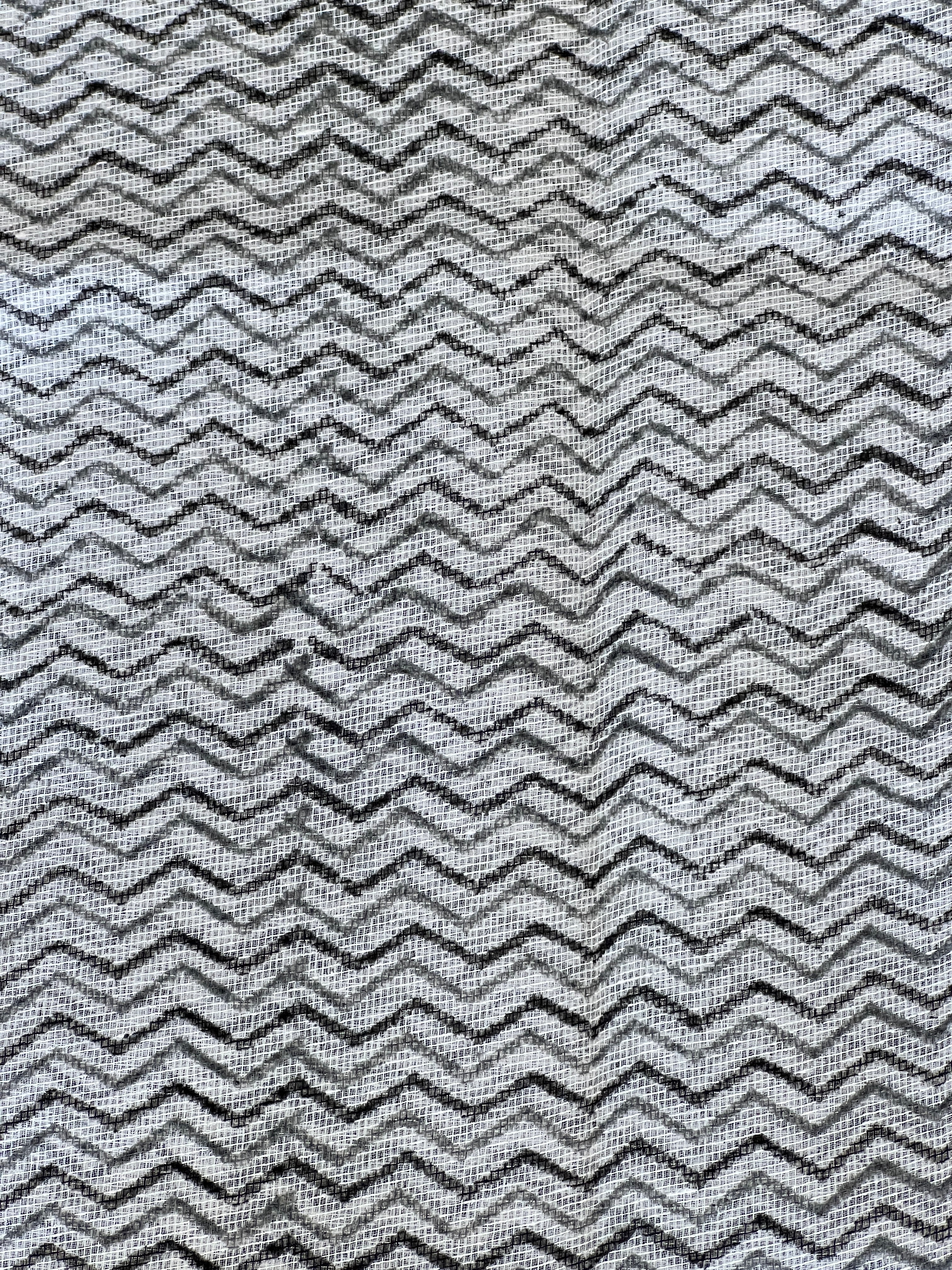 Block Printed Muga Check Kota Saree | JSC611