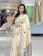 Hand Kantha Embroidery  Geecha Tussar Saree | BLD1154