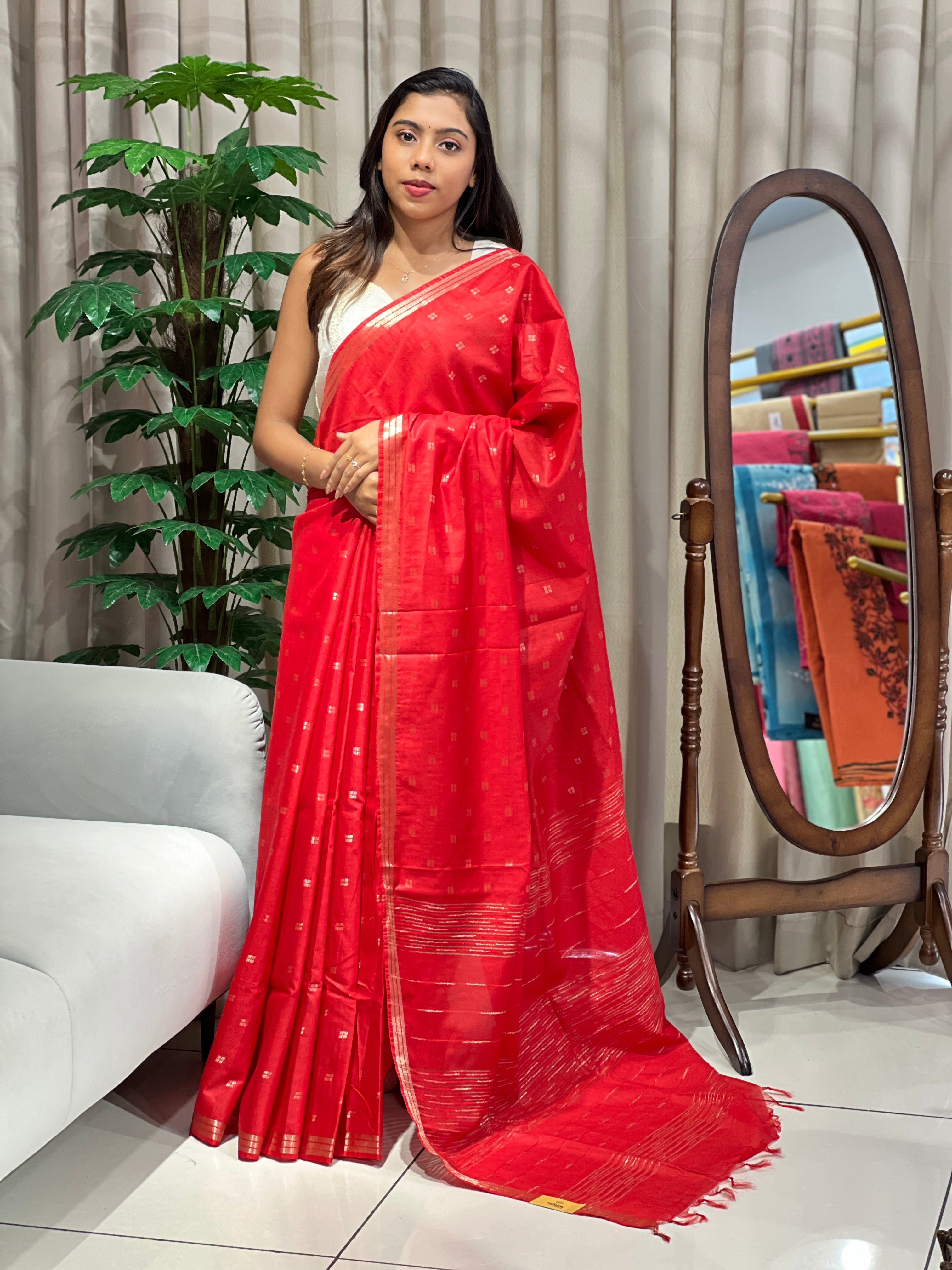 Zari Woven Semi Tussar Saree | NHH594