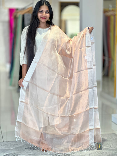 Fluted Border Detailed Tissue Dupatta | TSP158