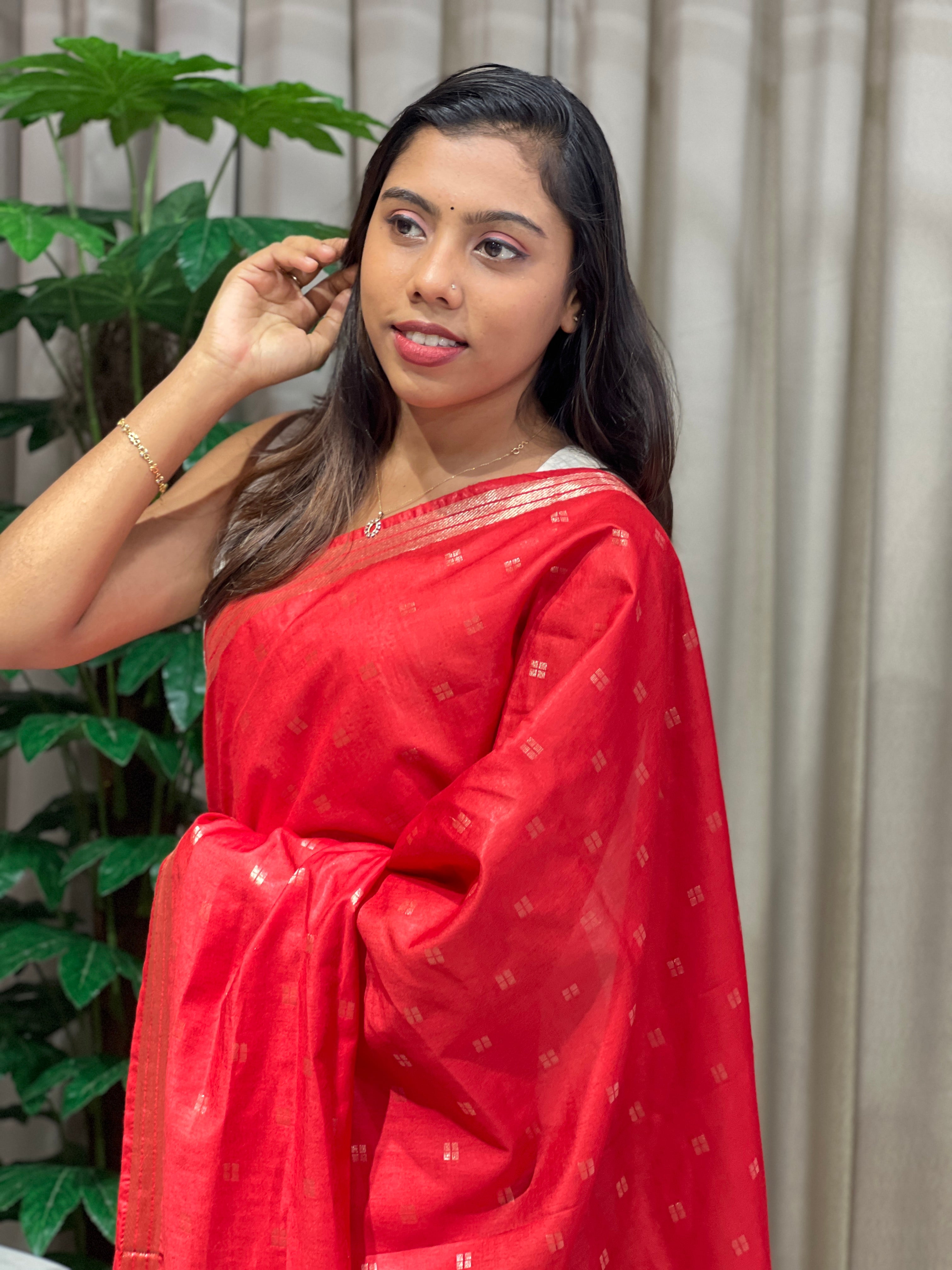 Zari Woven Semi Tussar Saree | NHH594