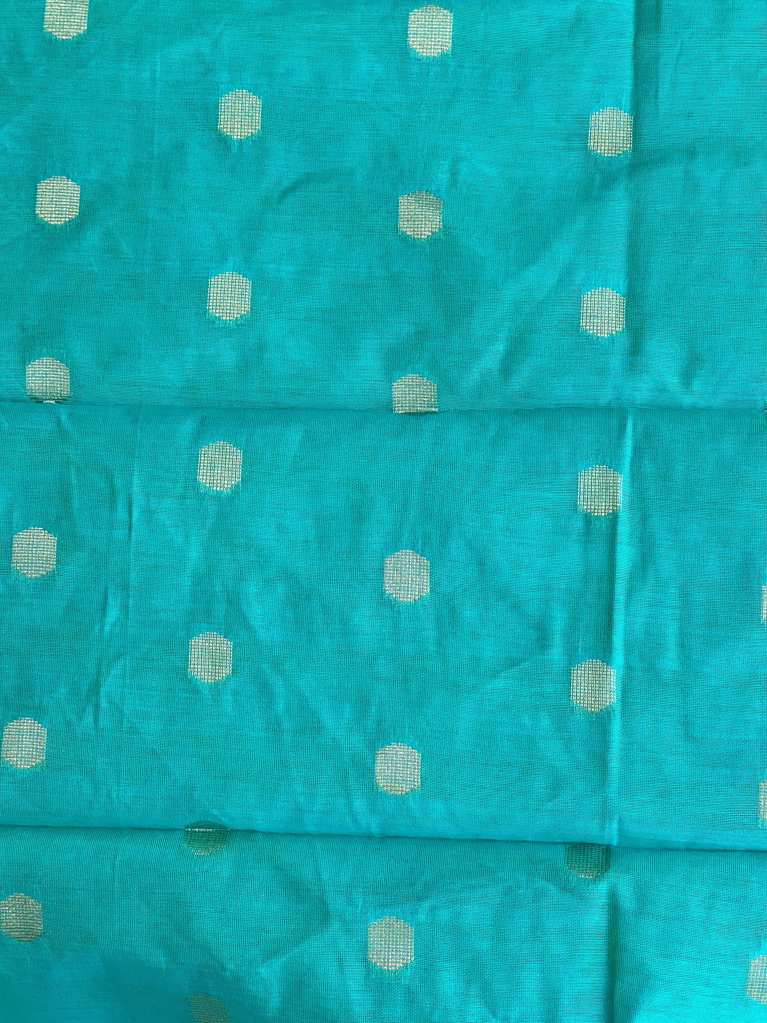 Hand Block Printed Muga Check Organza Saree | JSC629