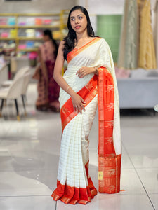 Traditional Banarasi Weaving Patterned Semi Silk Saree | NN347