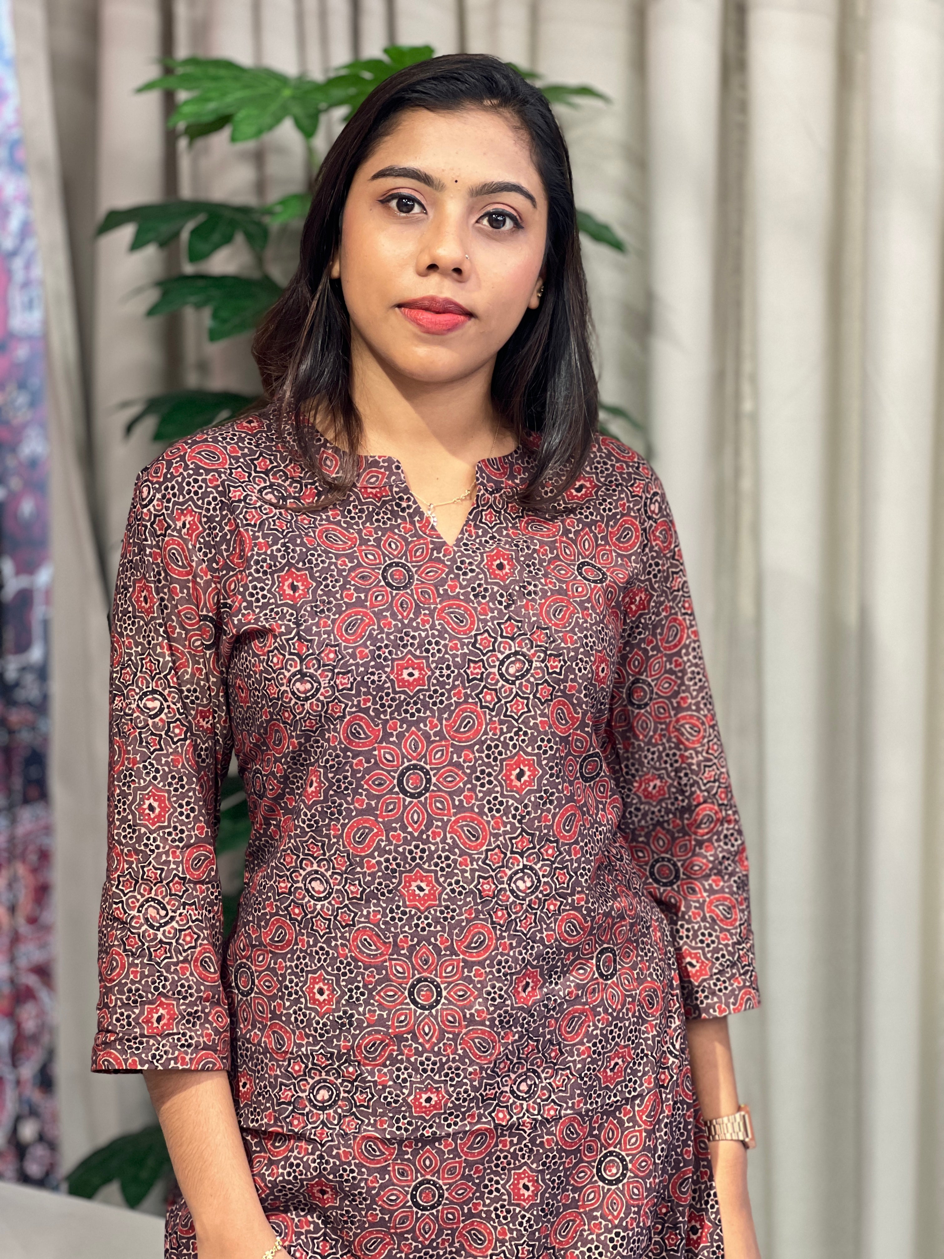 Printed Cotton Kurta | DNT837