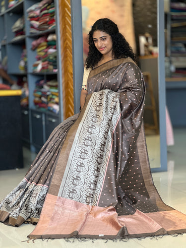 Printed Design Pure Silk Saree | HS1105