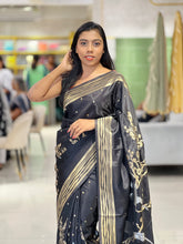 Floral & Bird Designed Semi Silk Saree | NN348