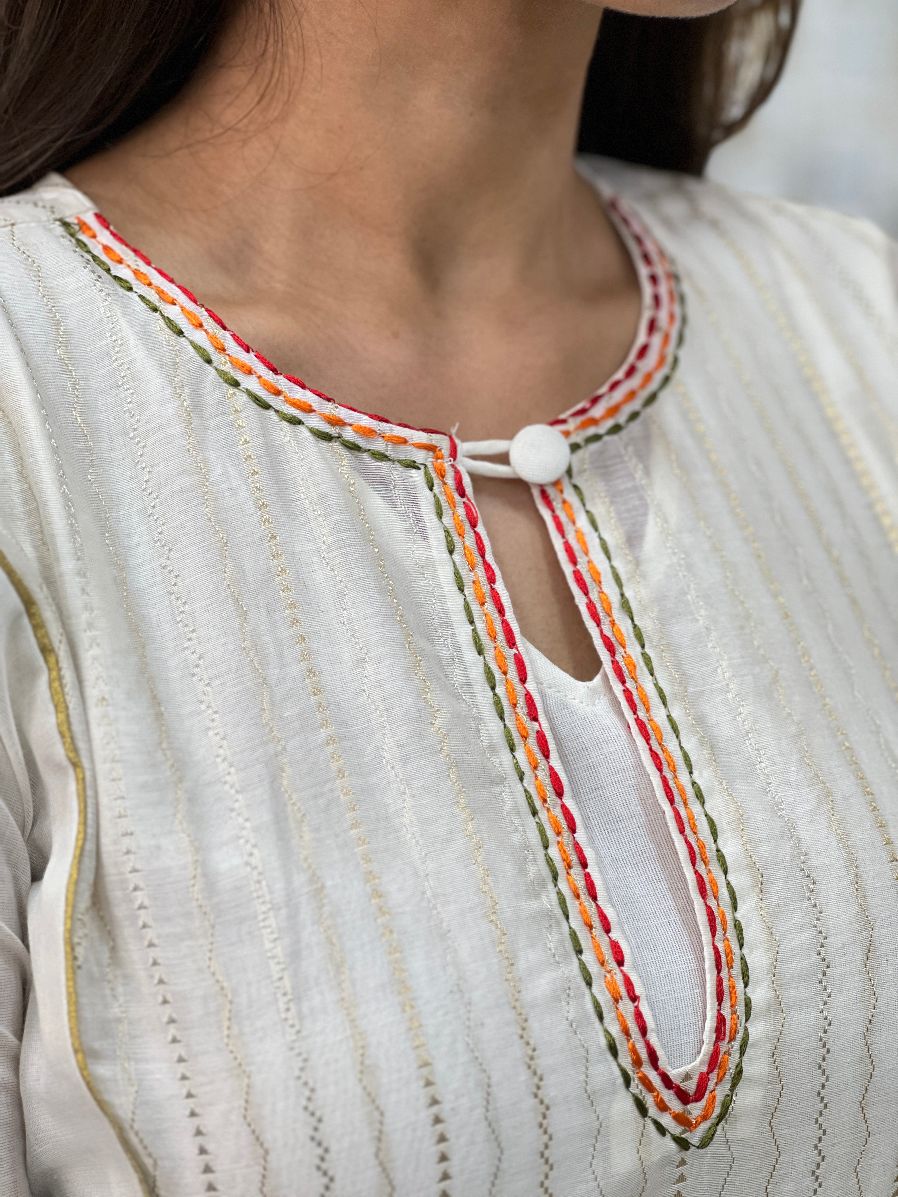 Kanakamulla Editz :-Floral Embroidered Anarkali Set (Un Stitched ) | OKM106