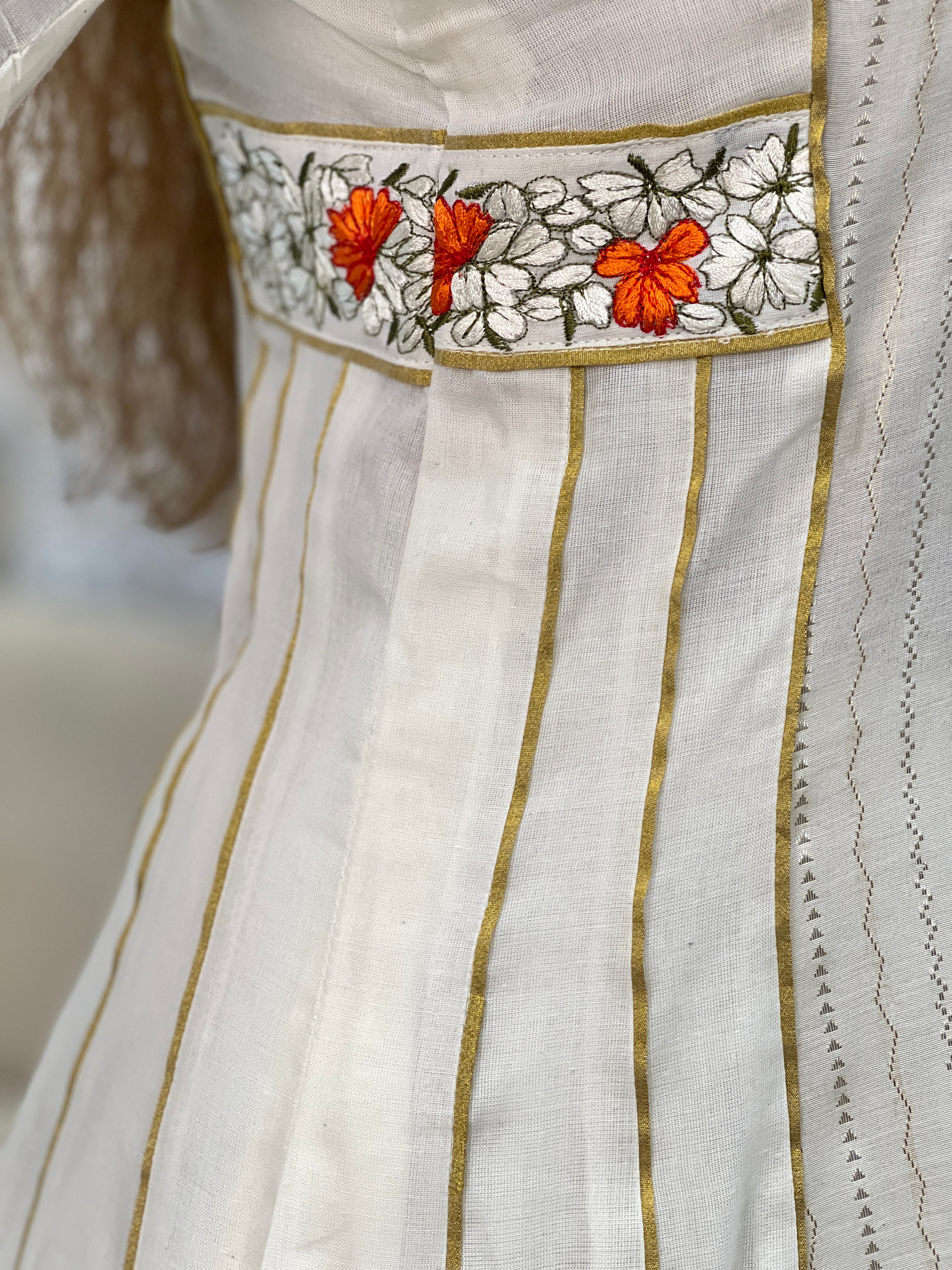Kanakamulla Editz :-Floral Embroidered Anarkali Set (Un Stitched ) | OKM106