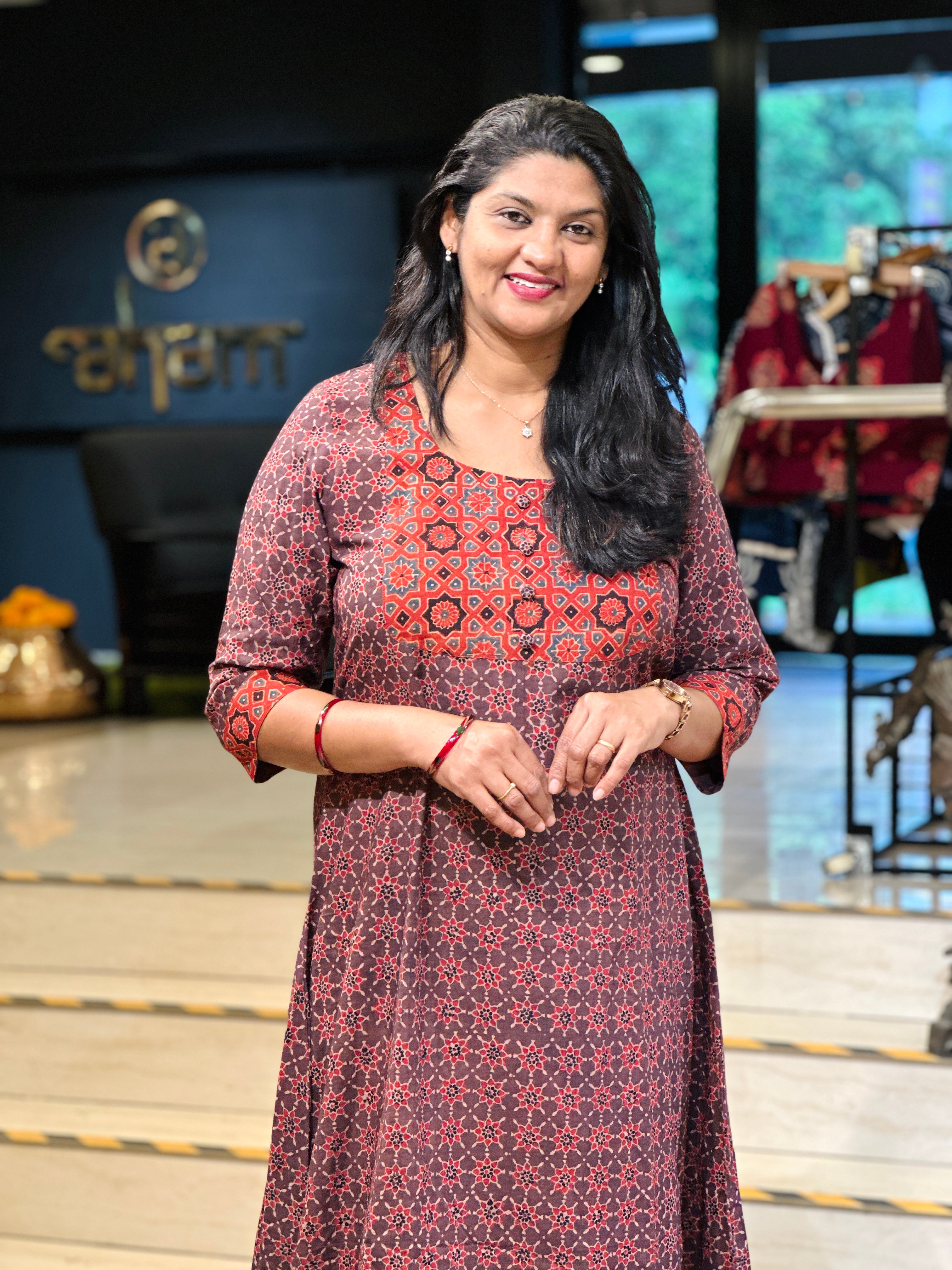 Print Detailed Cotton Kurta | DNT692