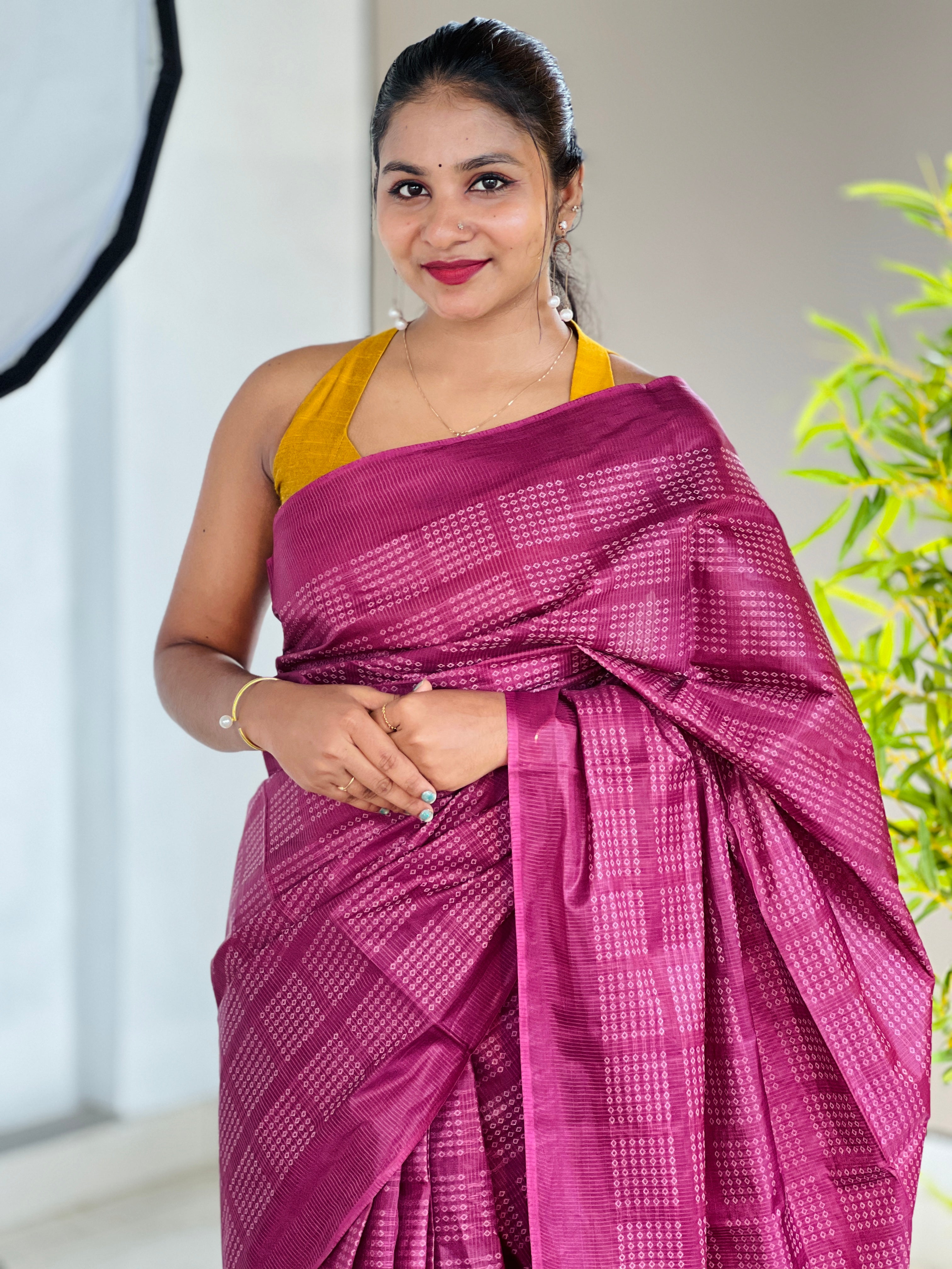 Thread Weaving Tussar Finish Saree | PNS131